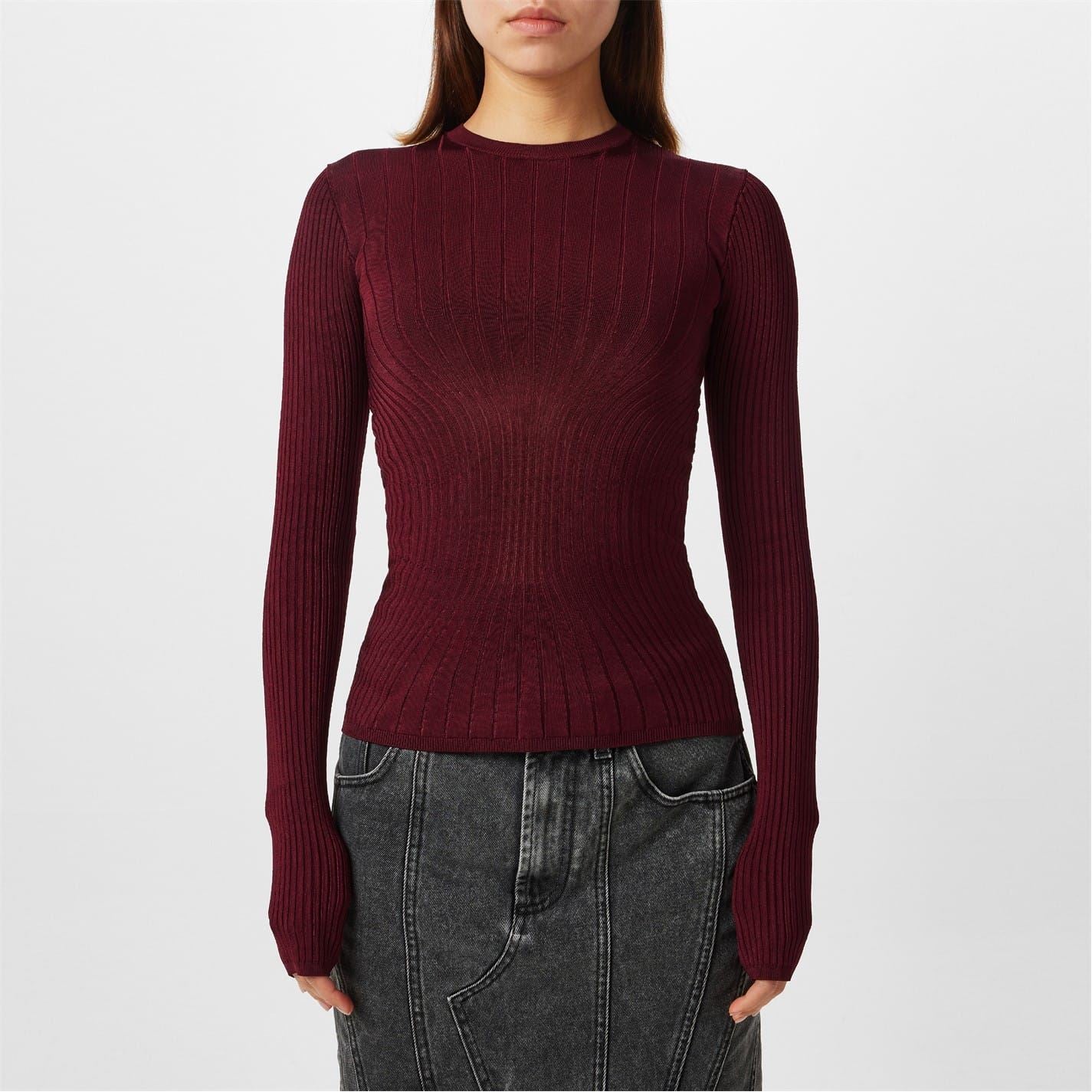 Mugler Sculpting Knit Top