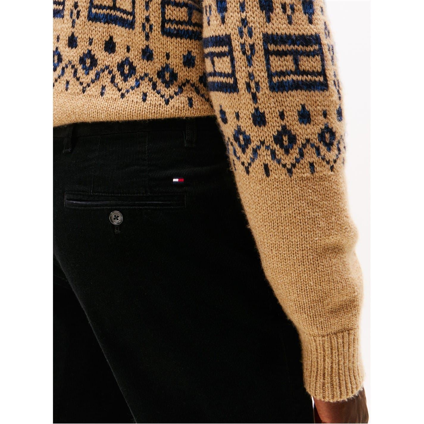 Tommy Hilfiger Denton Solid Patterned Straight Chinos