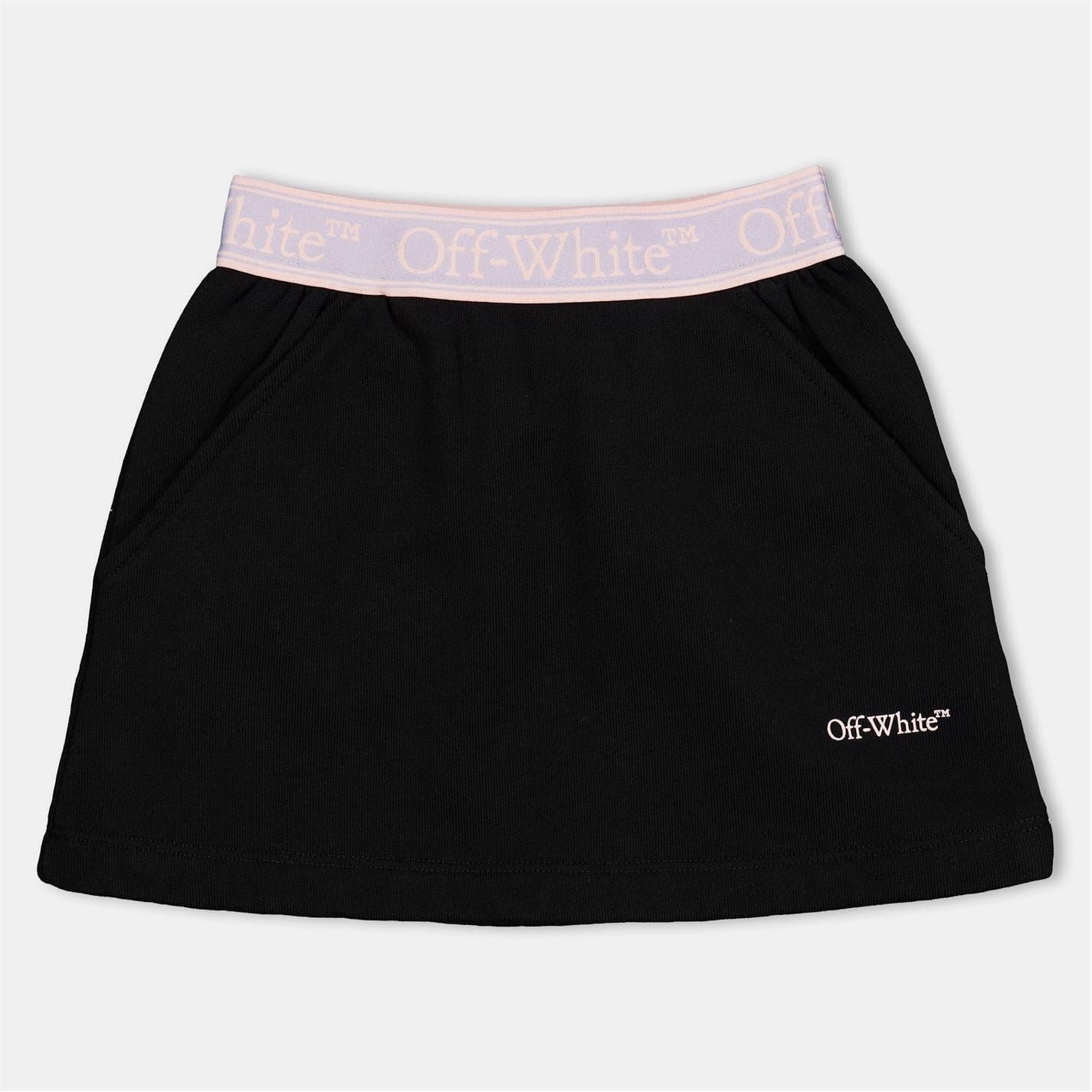 Off White B Mini A-Line Skirt
