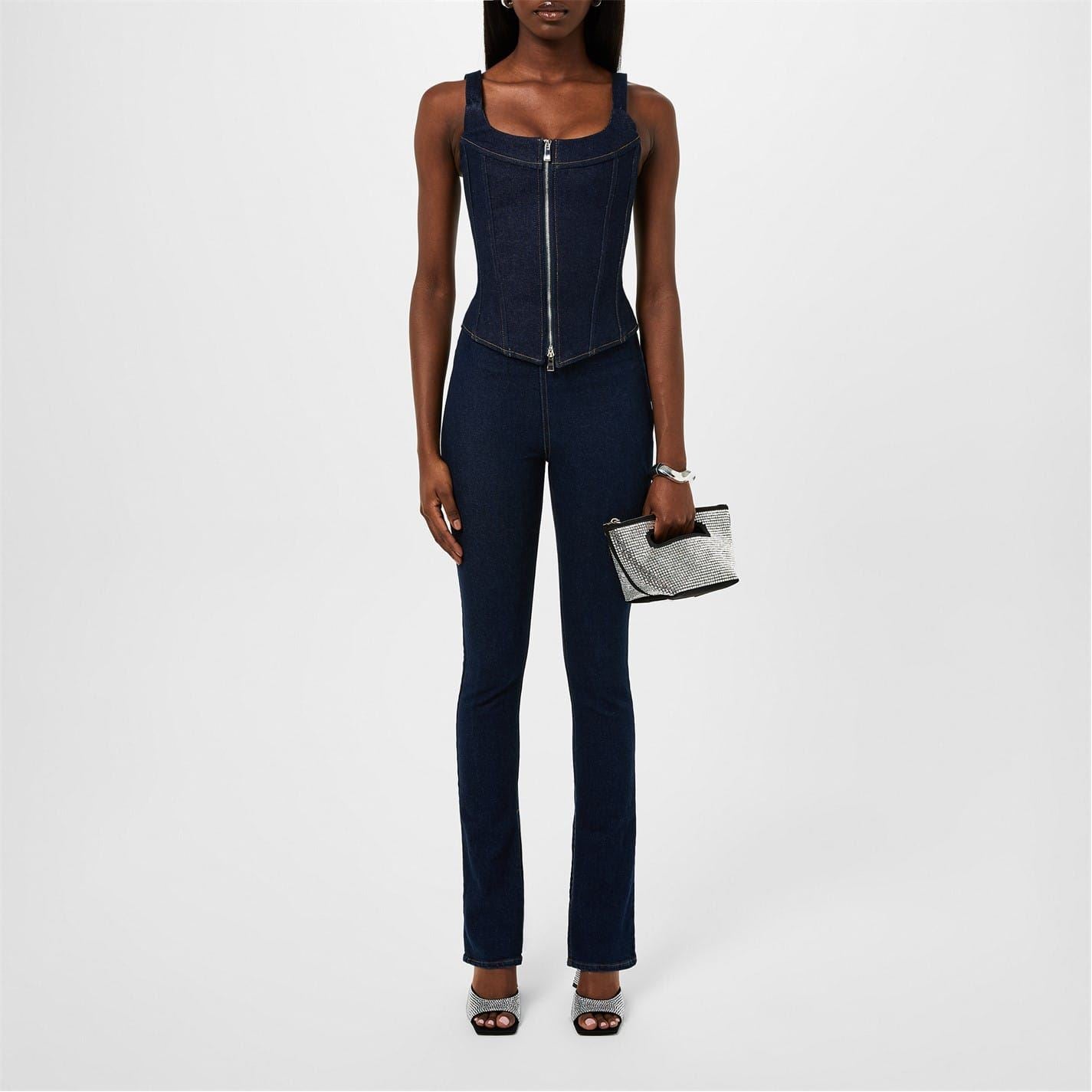 EB Denim Rainy Square Neck Slim Fit Corset