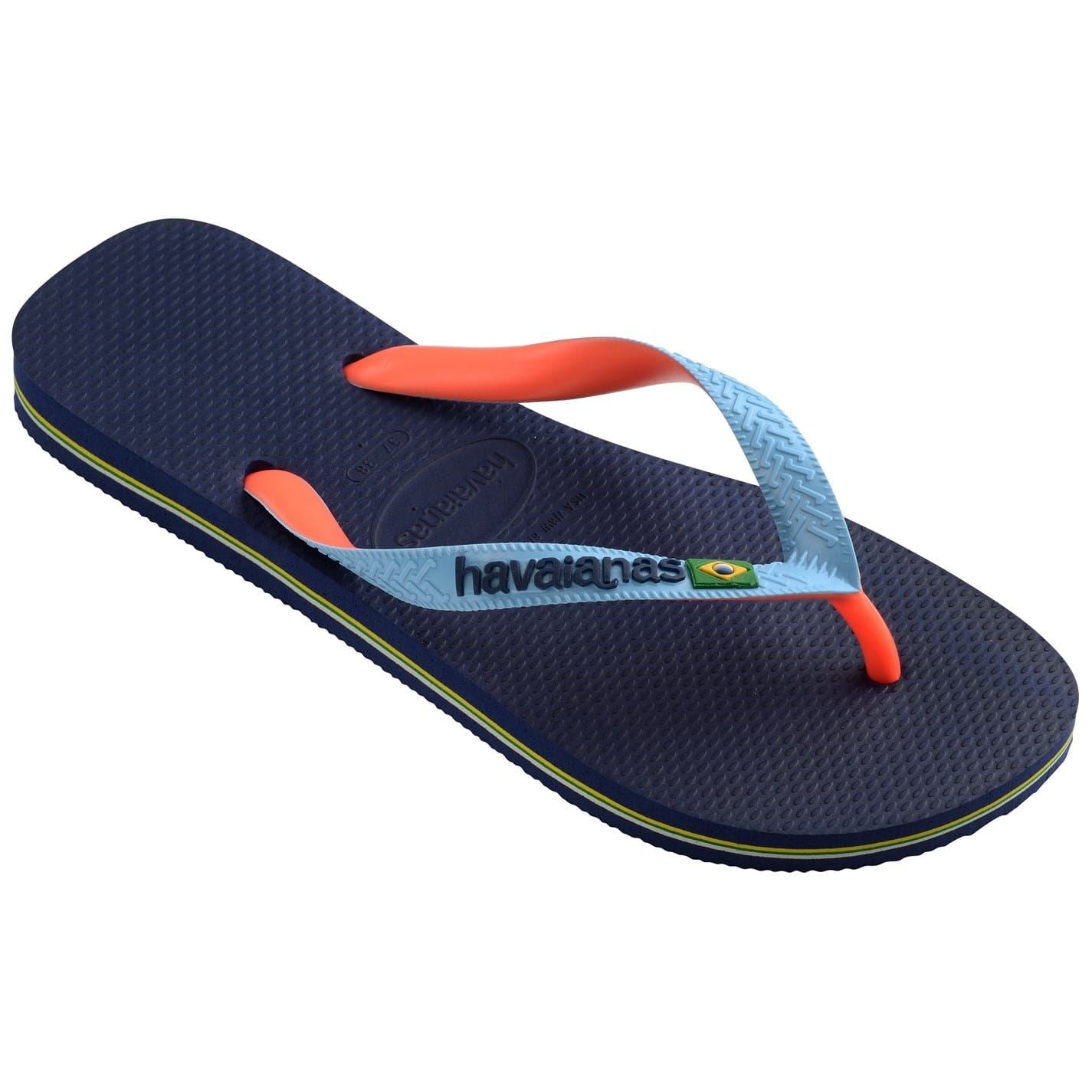 Havaianas Womens Hav. Brasil Mix Leaf Green Marine B Flip Flops