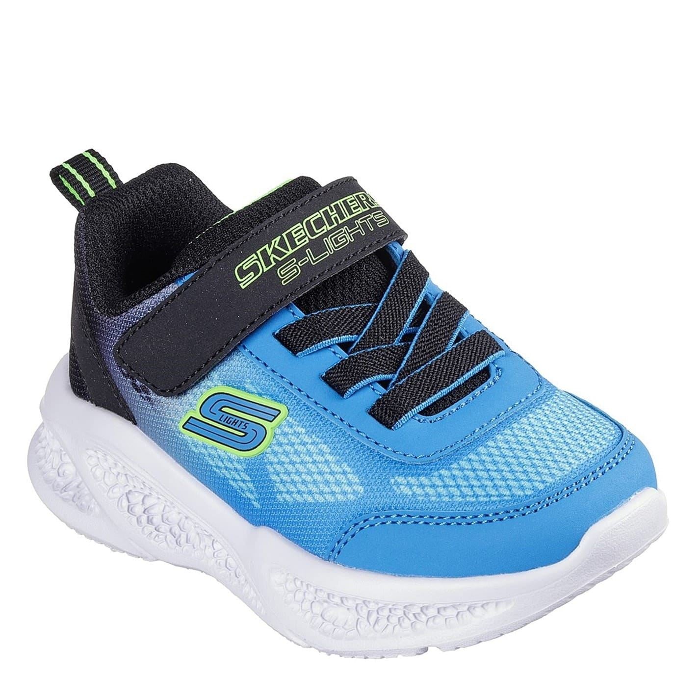 Skechers Boys Lighted Gore Strap Round Toe Trainers