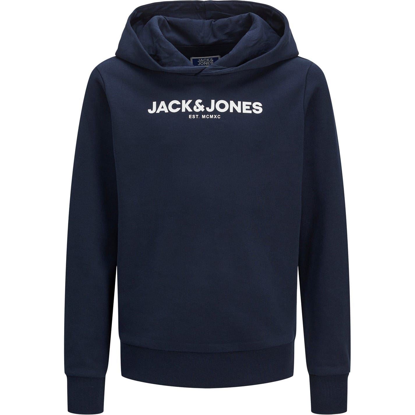 Jack and Jones Hooded Lettering Long Sleeve Tracksuit
