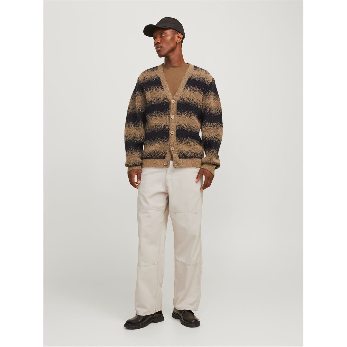 Jack and Jones Owen Solid Patterned Wide Leg Pants