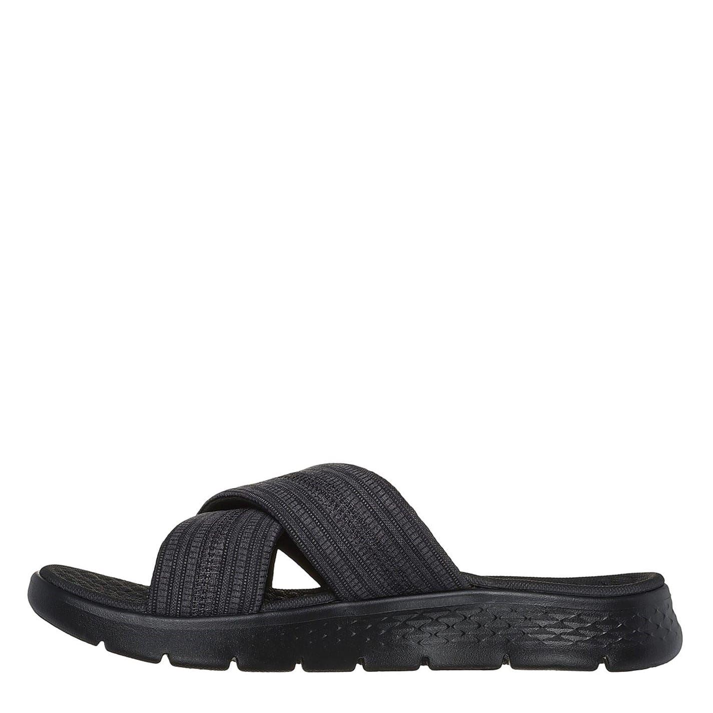 Skechers Memory Foam Strap Ribbed Flip Flops