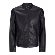 Jack and Jones Mens Pu Jacket Plus Size