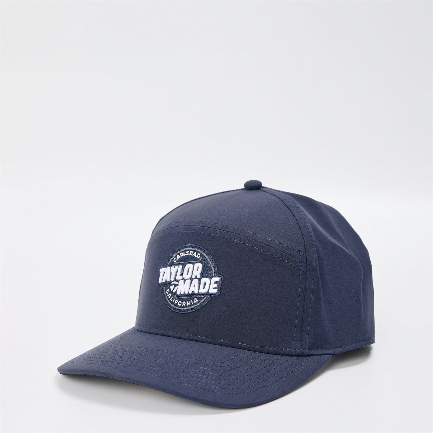 TaylorMade Wordmark Logo Print Pre Curved Brim Baseball Cap
