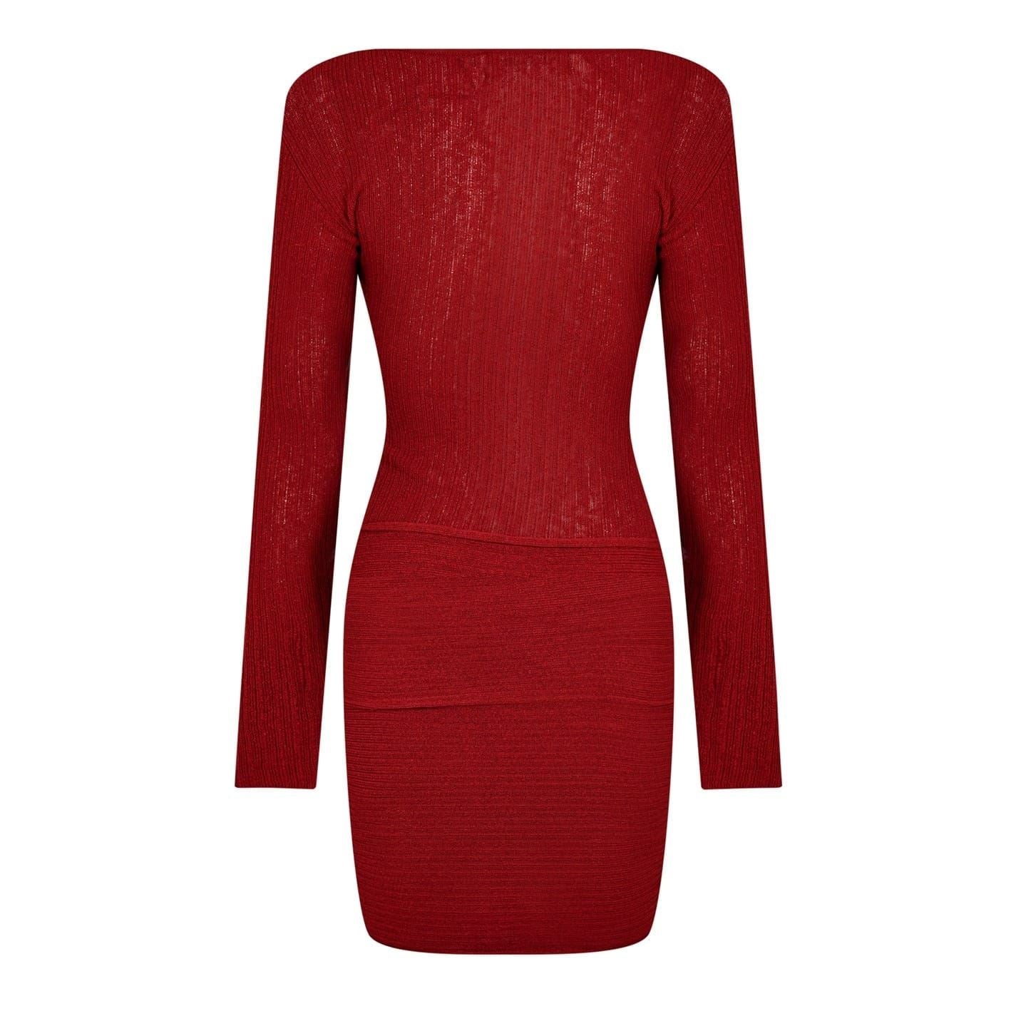 Aya Muse Loca Ribbed Mini Dress