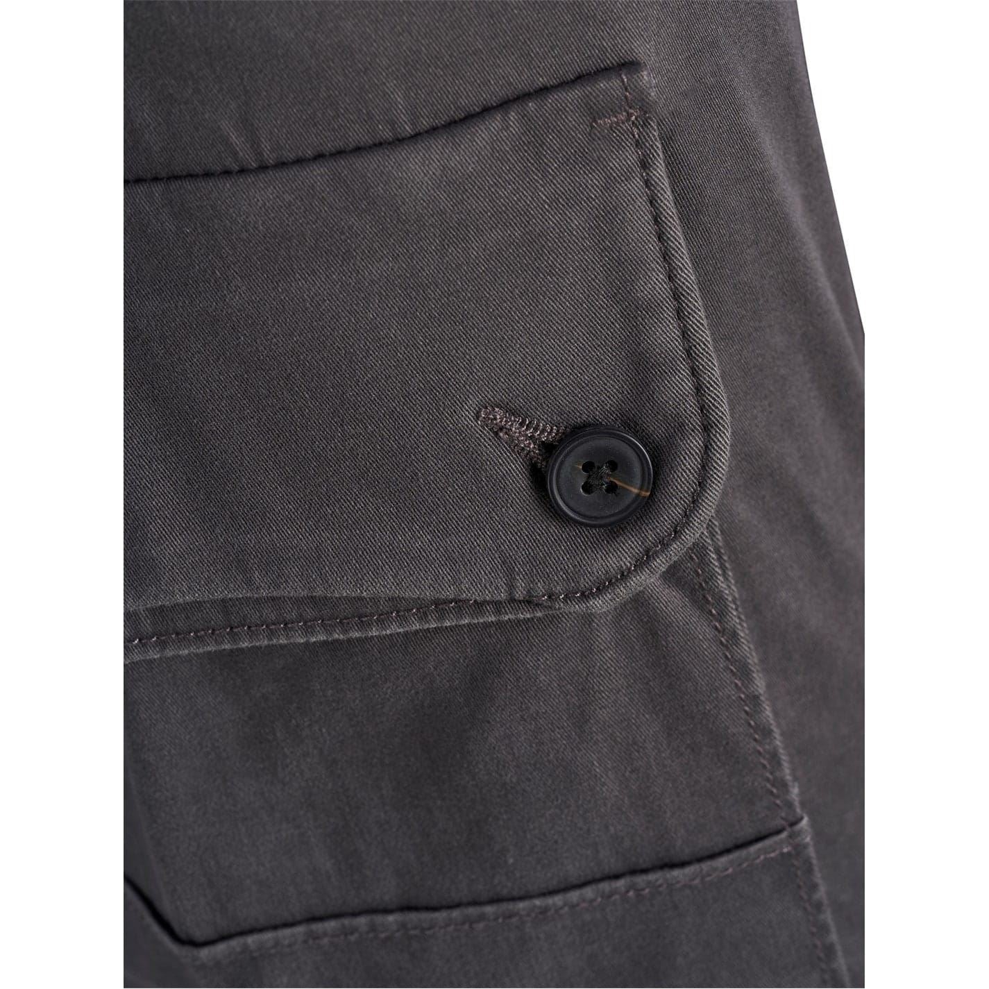 Jack and Jones Solid Patterned Cuffed Cargo Pants