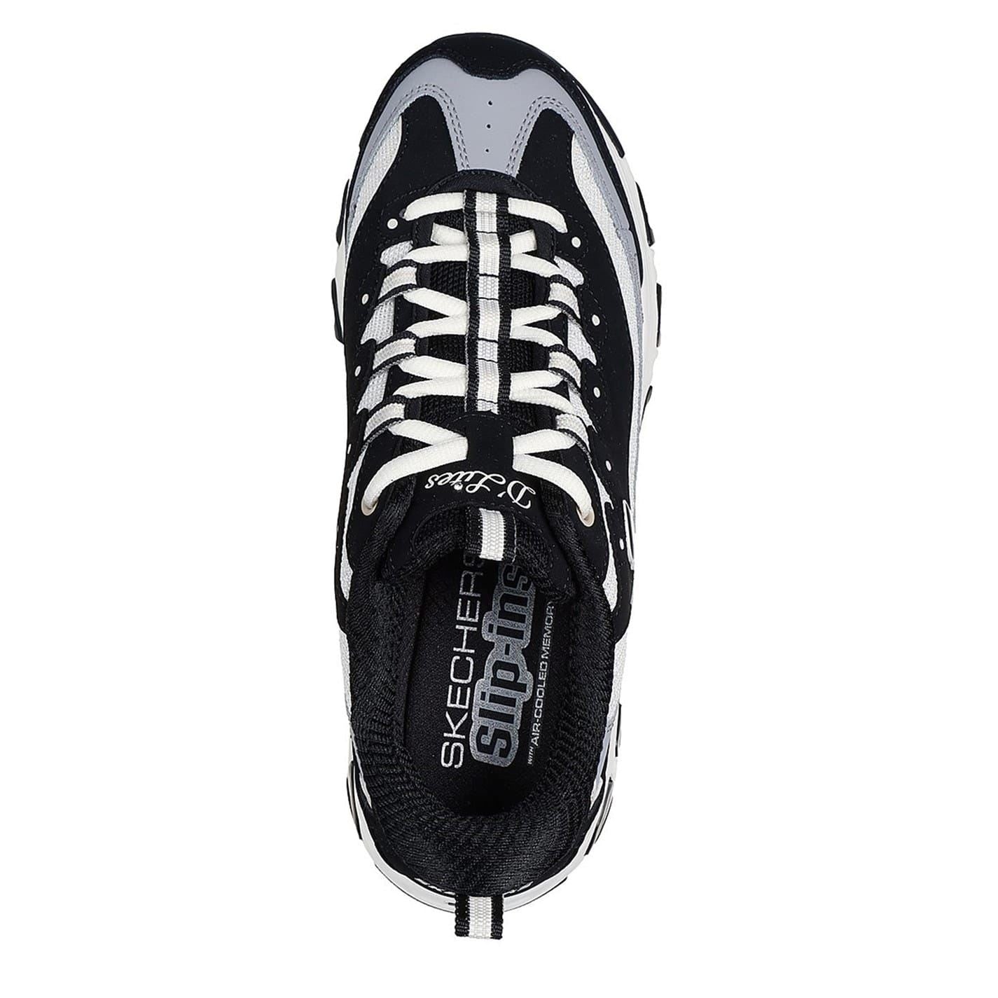 Skechers D Lites Smooth Nostalgia Low Top Sneakers