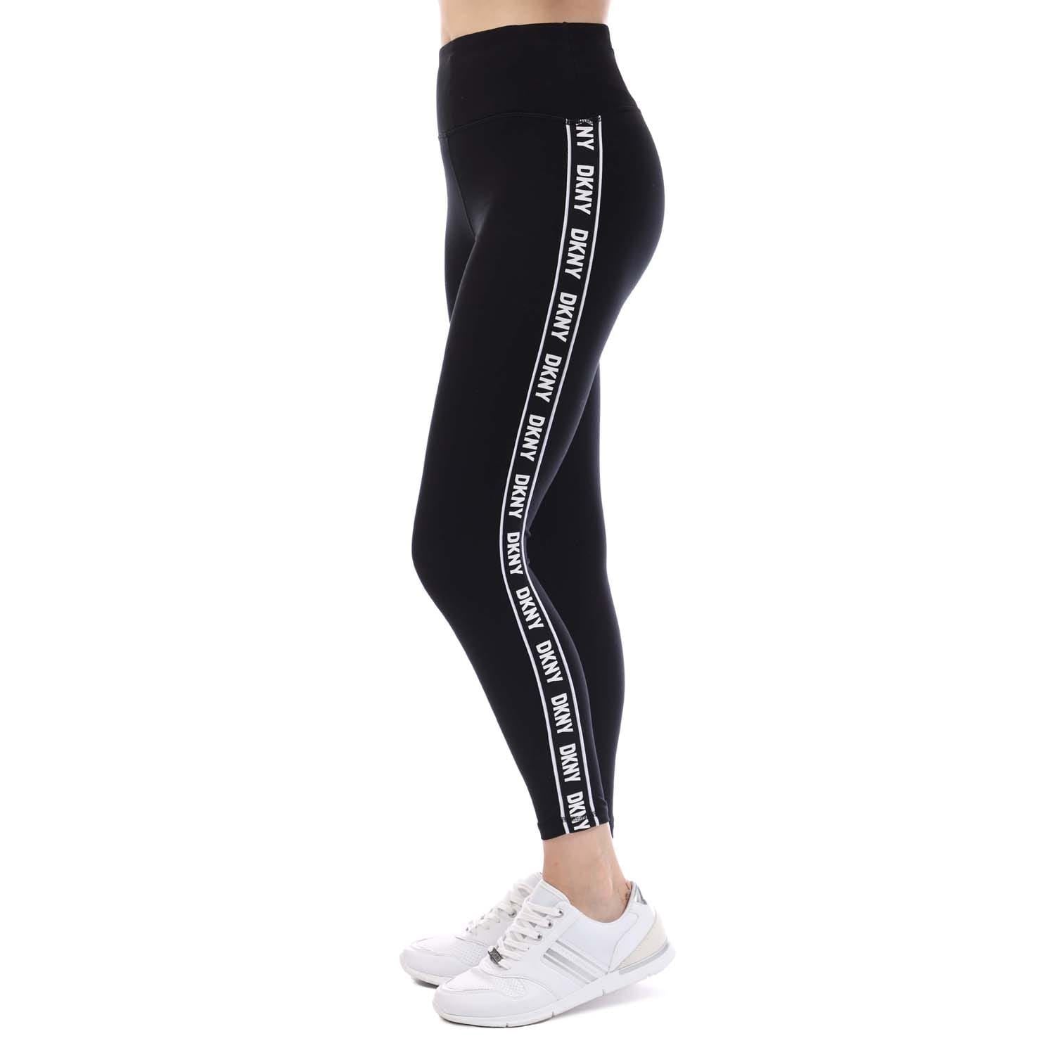DKNY Two Tone Logo High waist Slim-Fit Legging