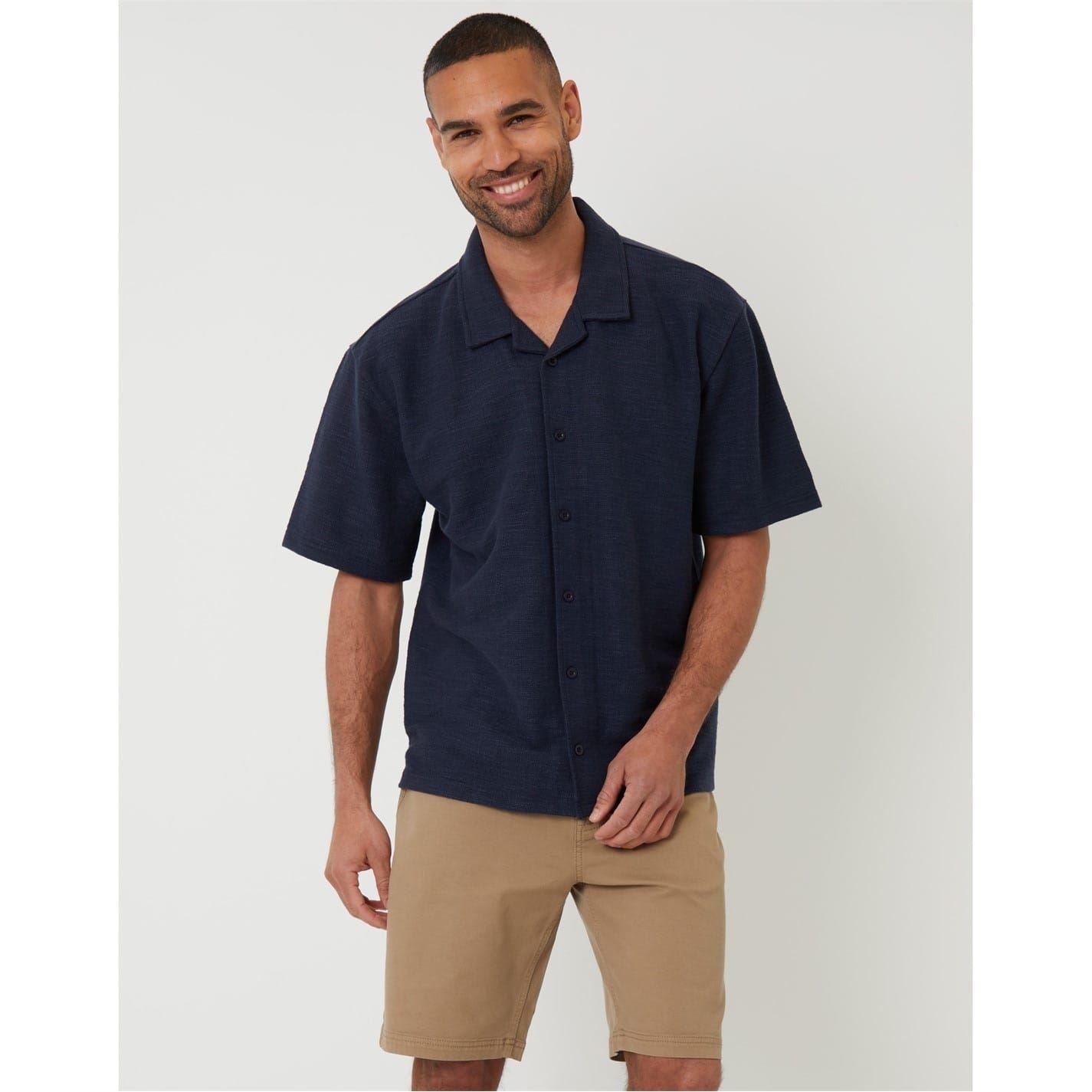 Threadbare Antti Relaxed Fit Short Sleeve Shirt