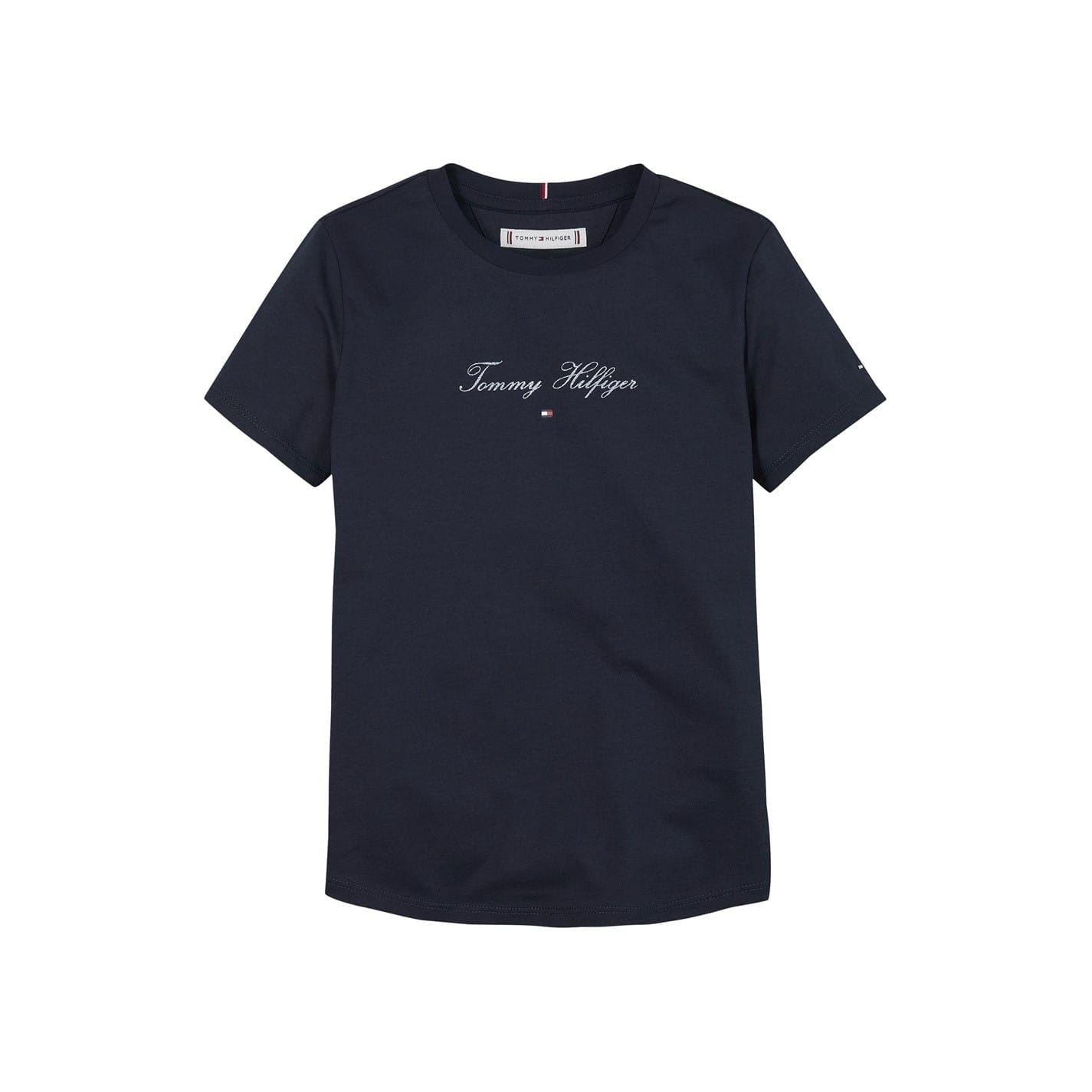 Tommy Hilfiger Script Slim Short Sleeve Crew Neck T-Shirt