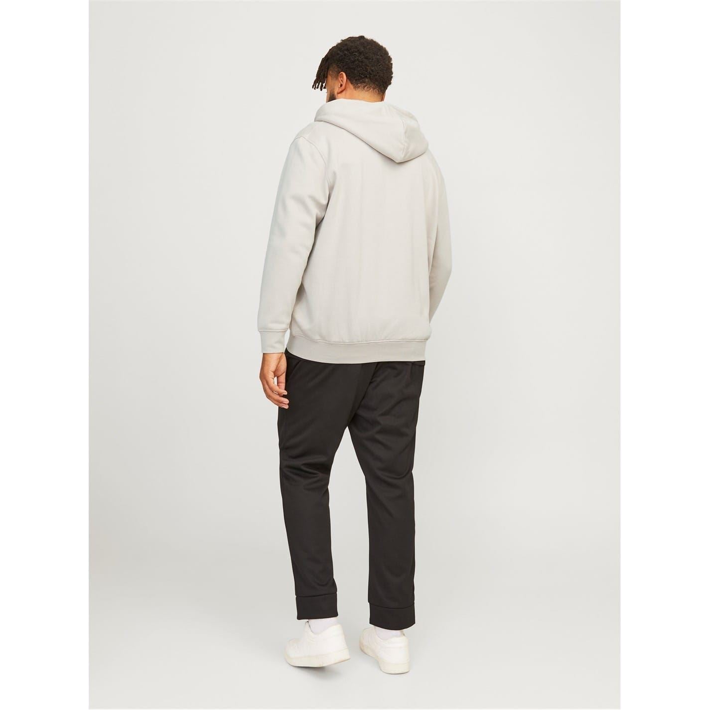 Jack and Jones Vester Hooded Ribbed Cuff Lettering Sweat Jacket
