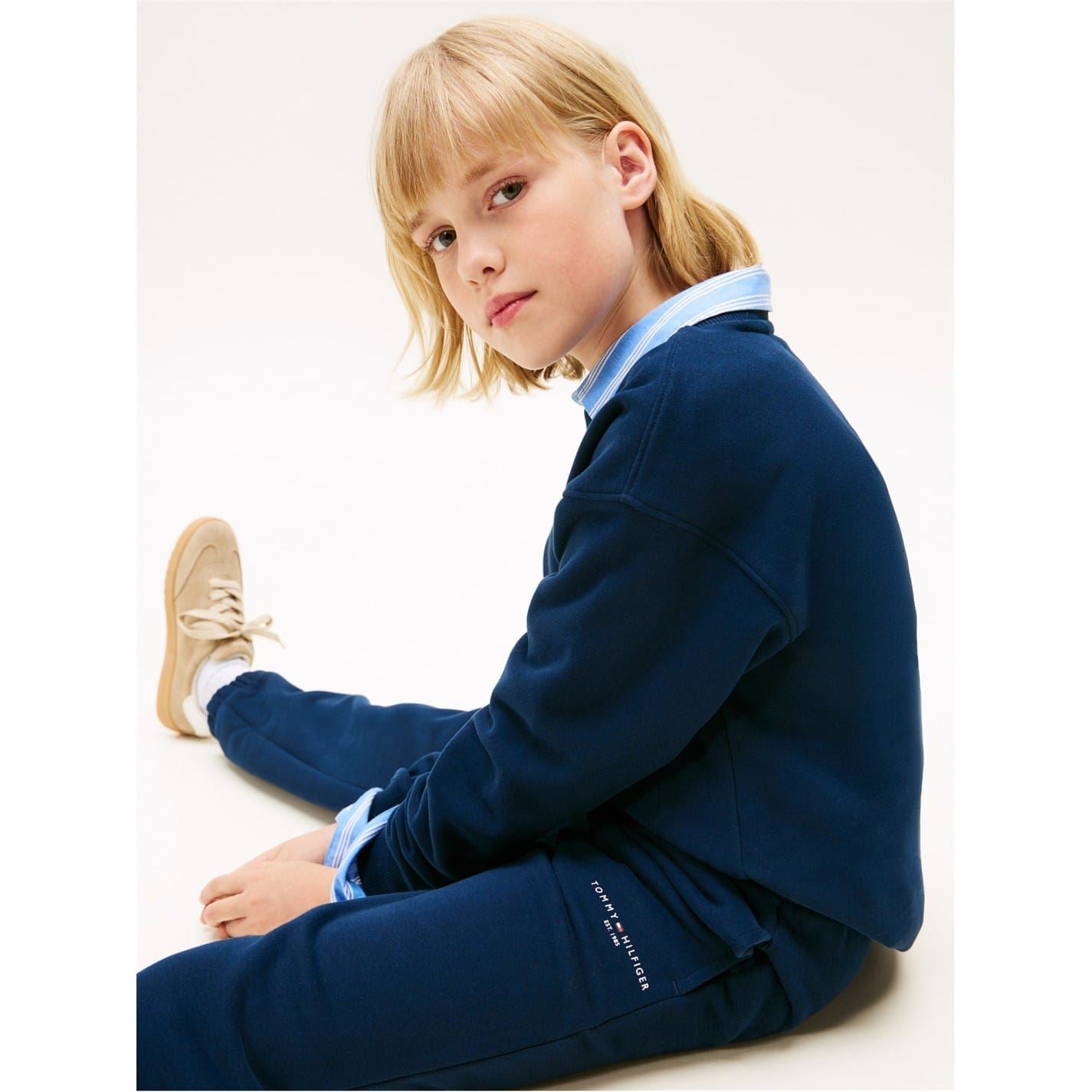 Tommy Hilfiger Crew Neck Long Sleeve Sweatshirt Jogger Coord Set