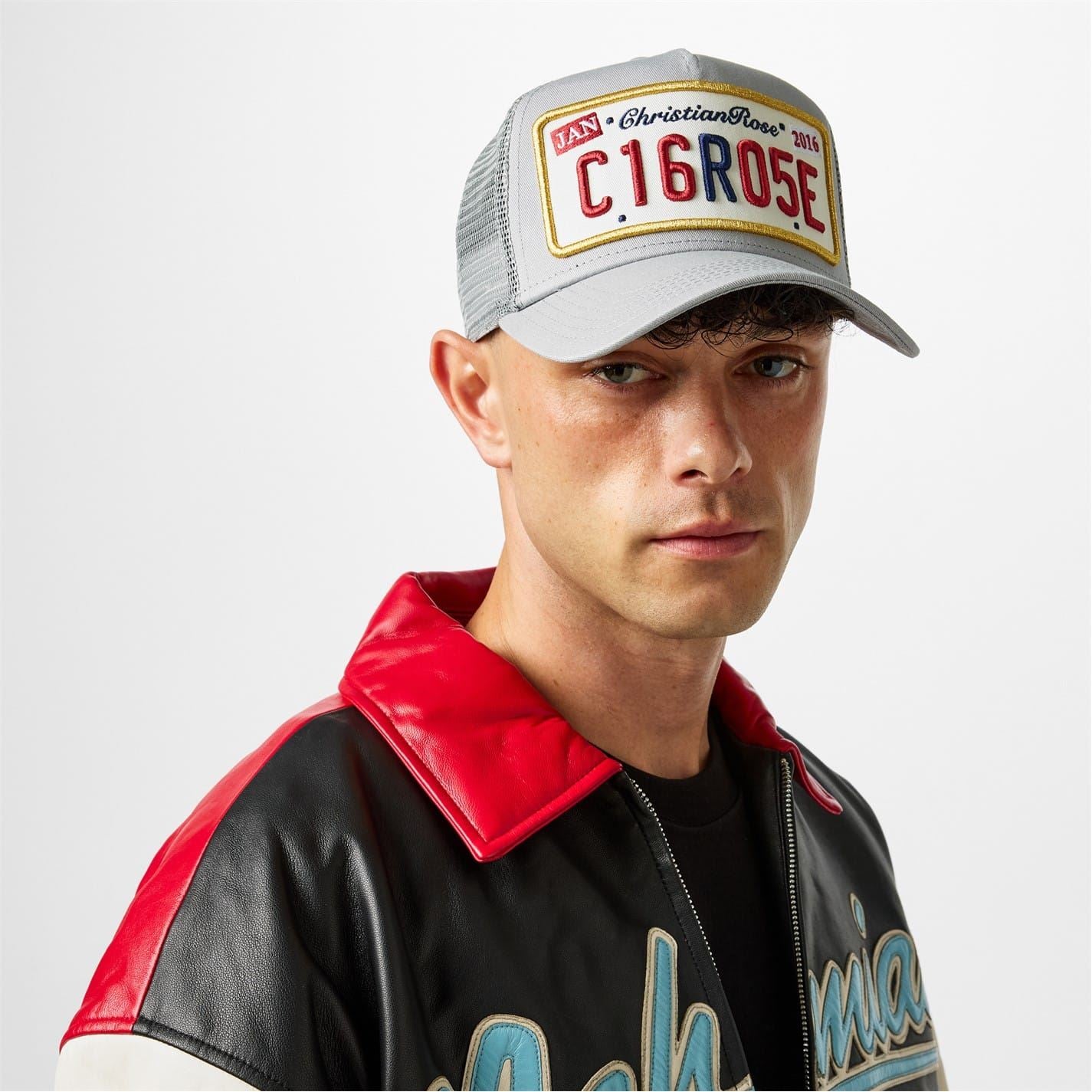 Christian Rose Plate Trucker Cap