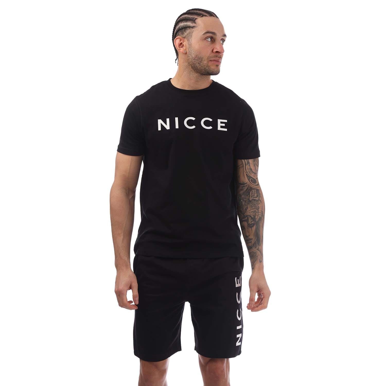NICCE Mens Logo Lounge T-Shirt and Short Set