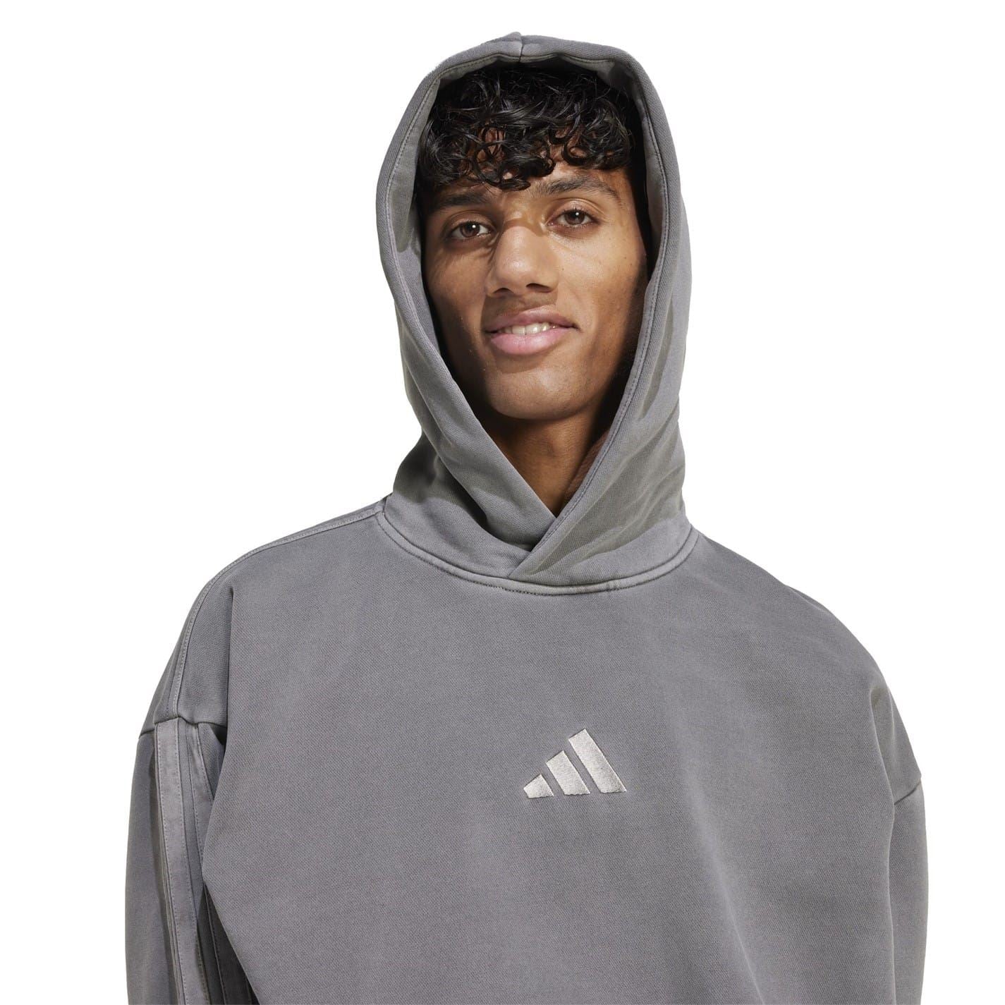 adidas Mens All Szn Fleece Washed Hoodie