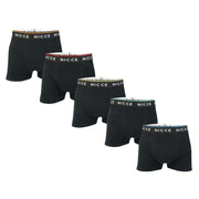 NICCE Mens Foxwell 5 Pack Boxer Shorts