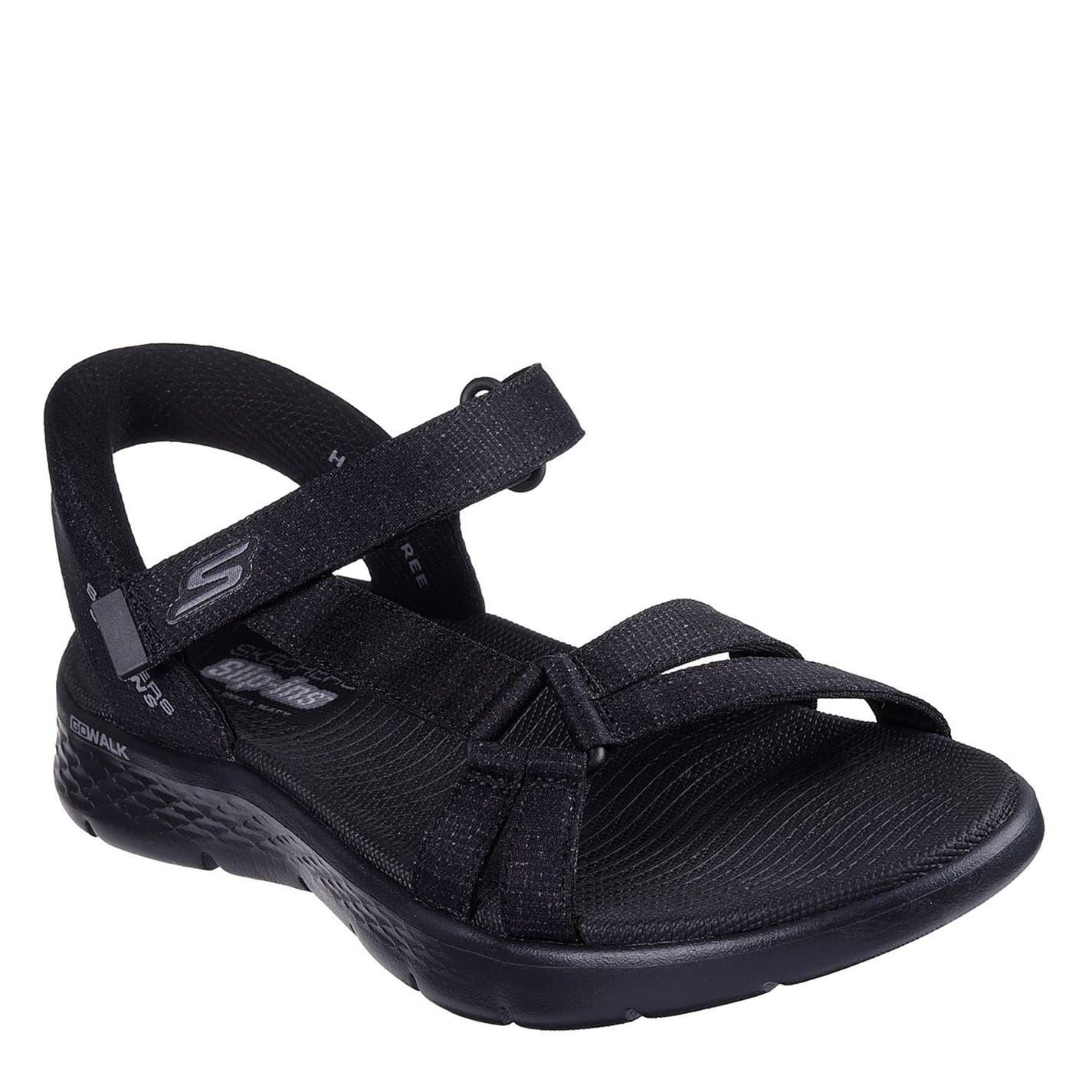 Skechers Slip Ins Heathered Flat Heel Open Toe Sandals