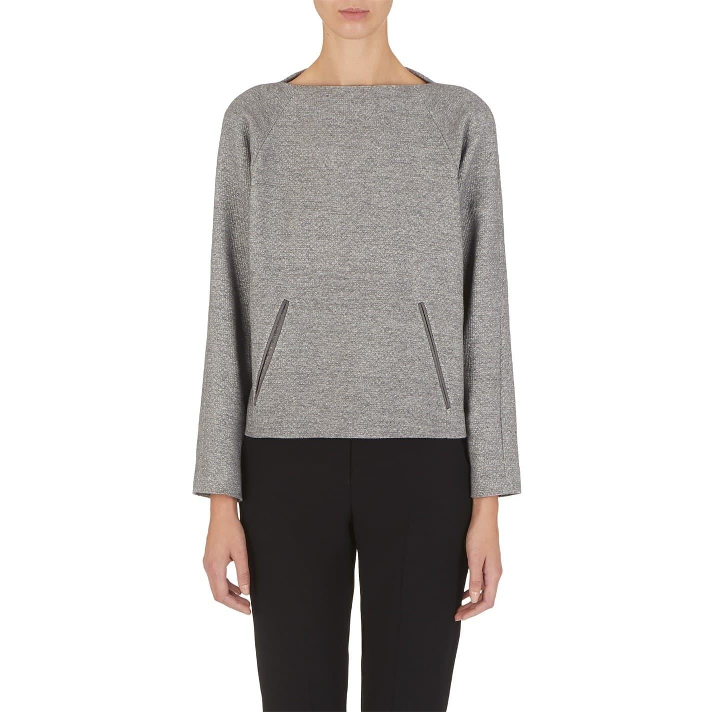 Emporio Armani EA7 Boat Neck Regular Fit Long Sleeve Blouse