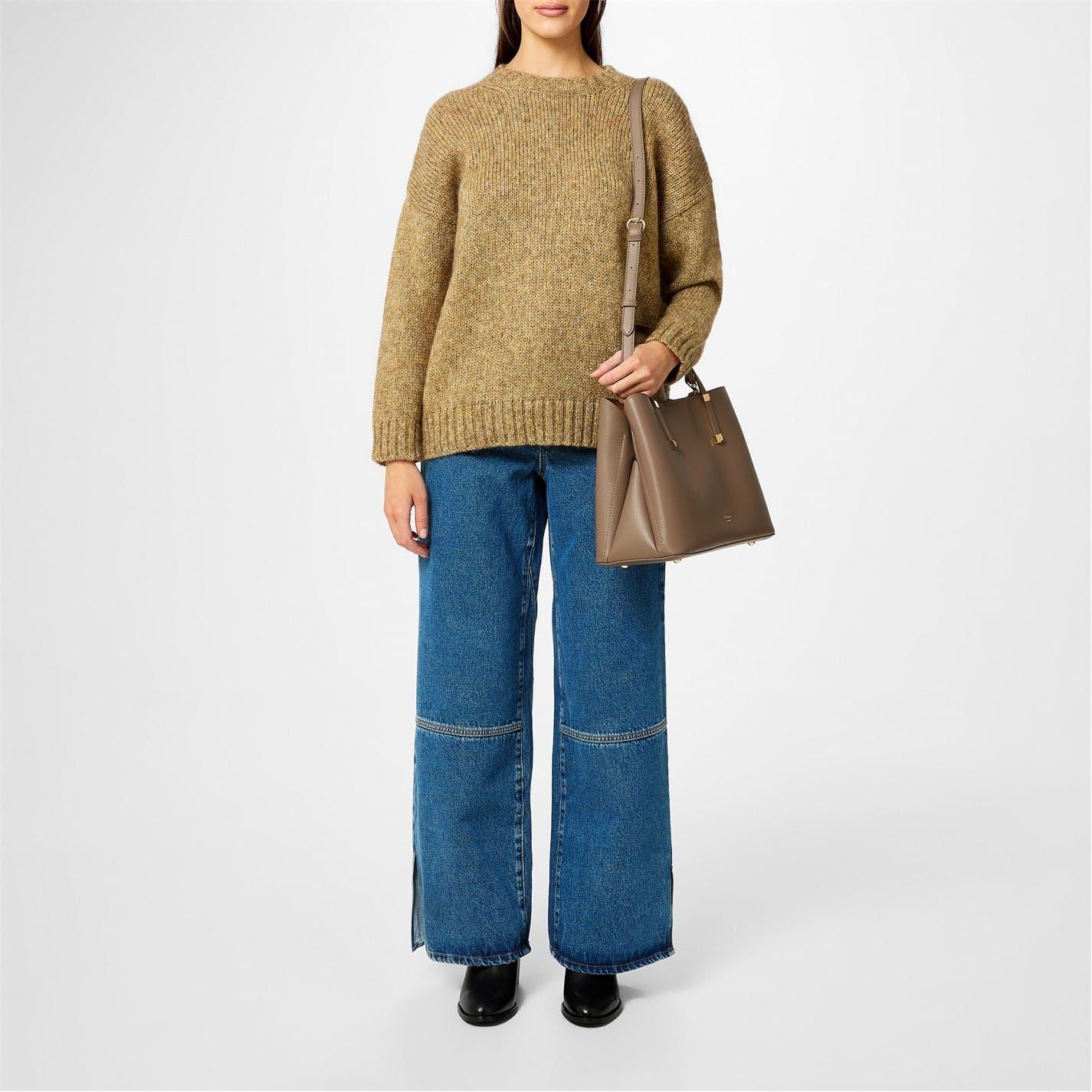 Max Mara Weekend Crew Neck Relaxed Fit Long Sleeve Sweater