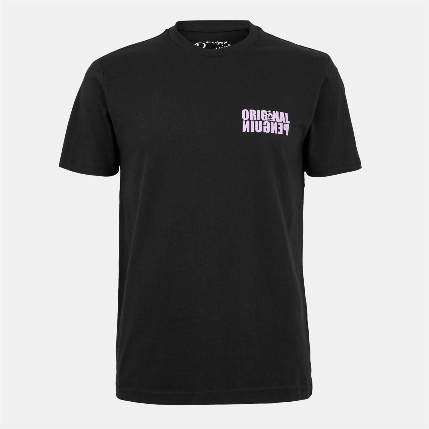 Original Penguin Regular Fit Crew Neck Lettering T-Shirt
