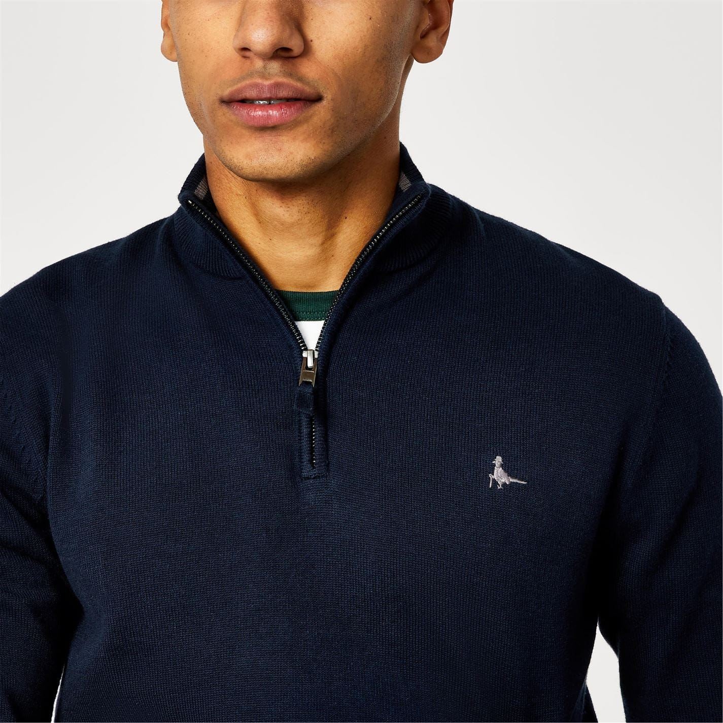 Jack Wills Mens Funnel Neck Half Zip Jumper