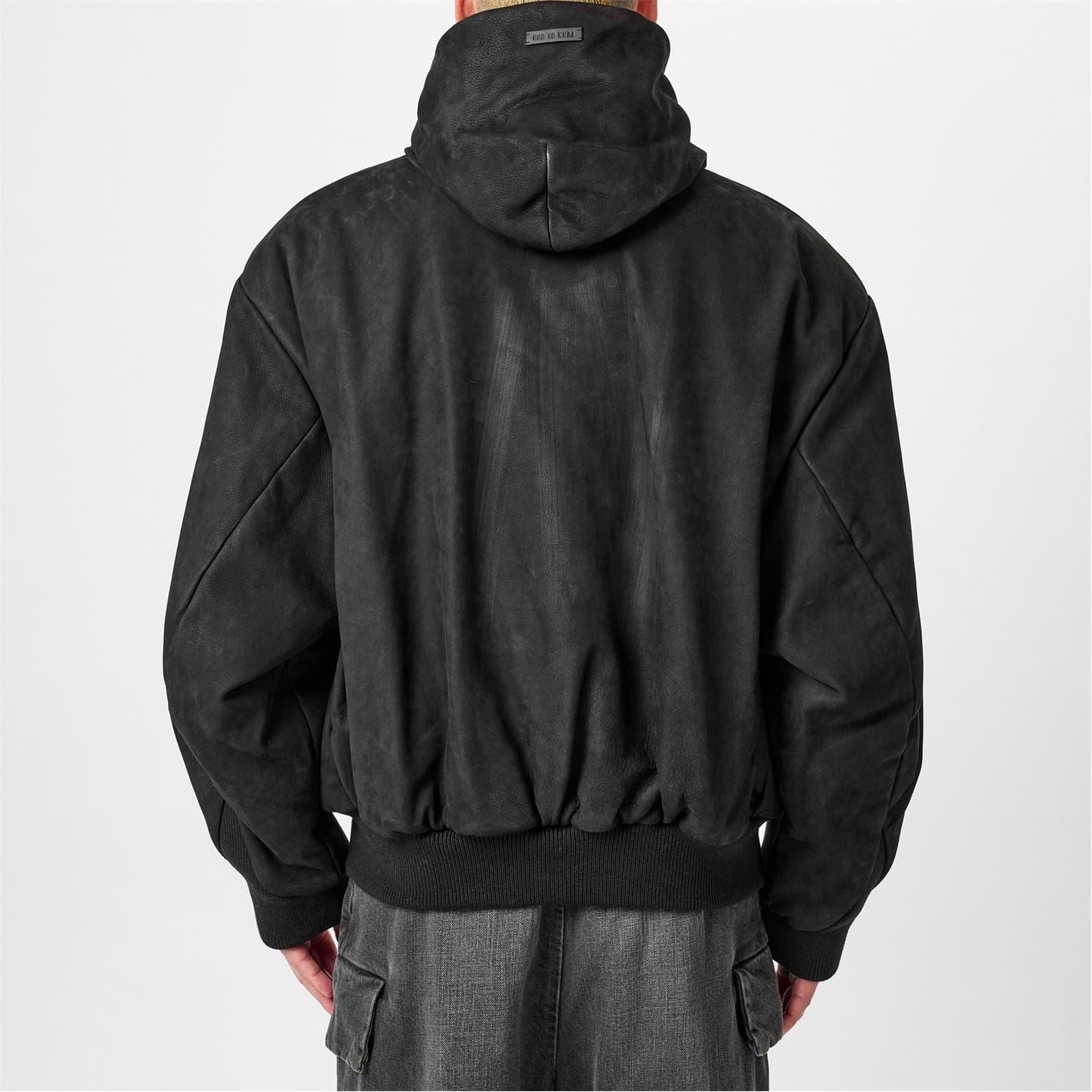 Fear Of God Leather Bomber Jacket