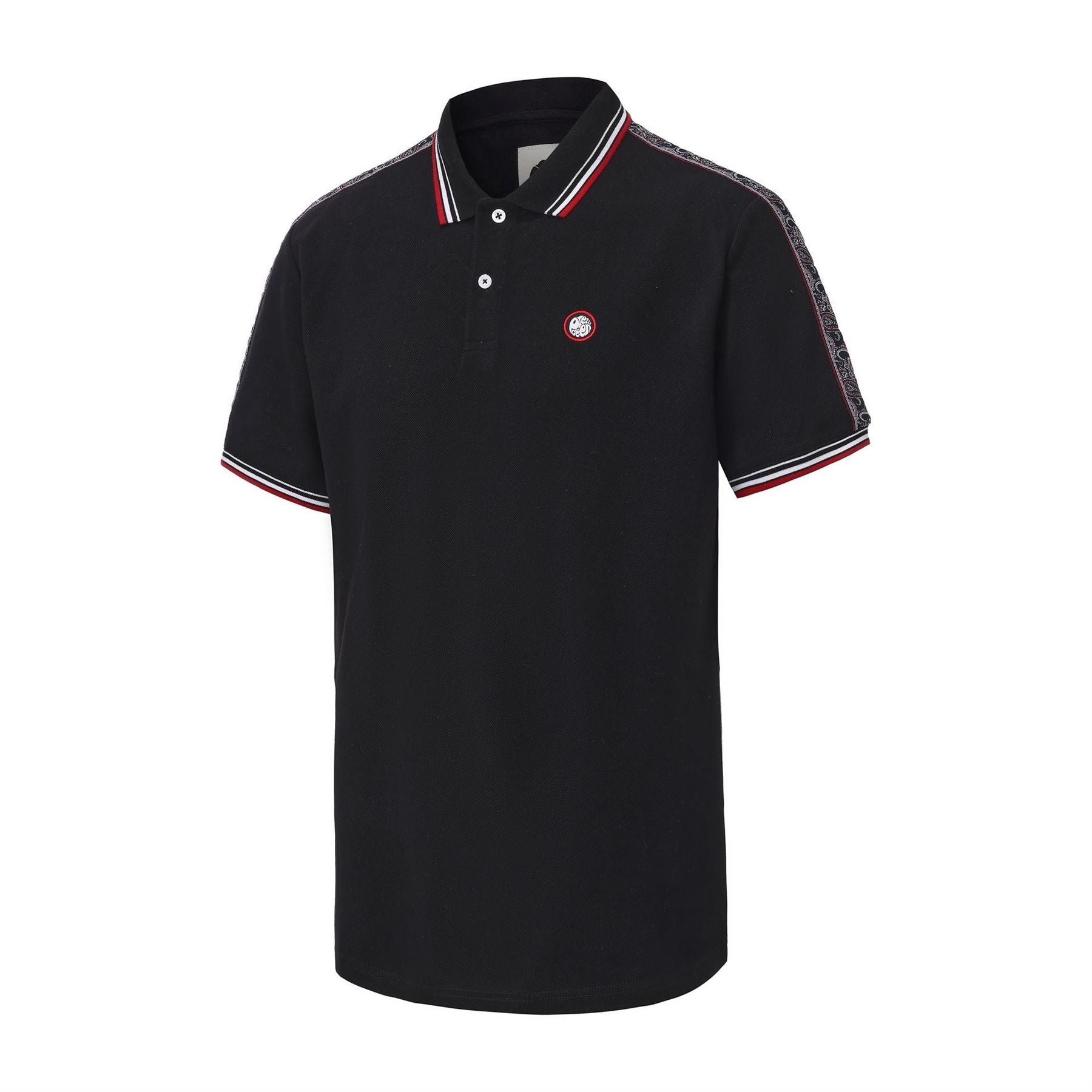 Pretty Green Mens Green Tape Polo