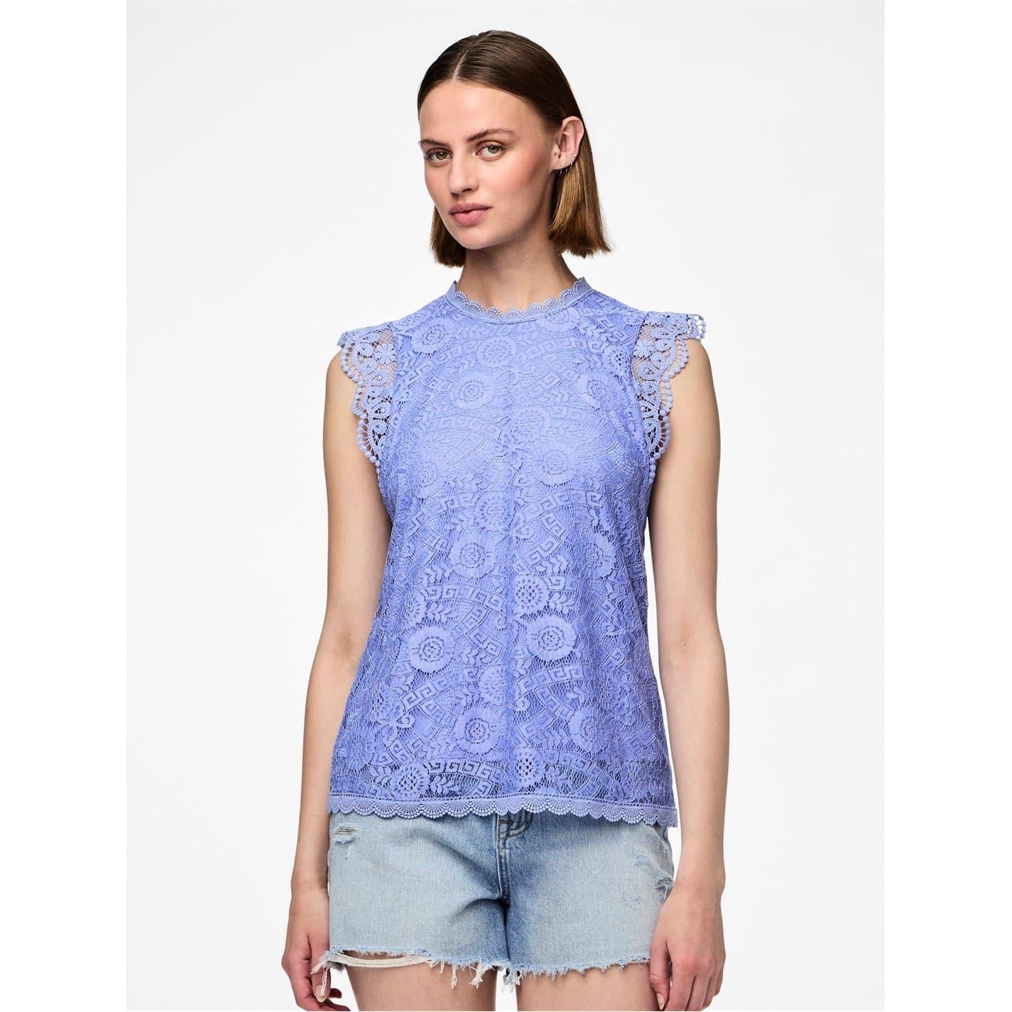 Pieces High Neck Regular Fit Blouse