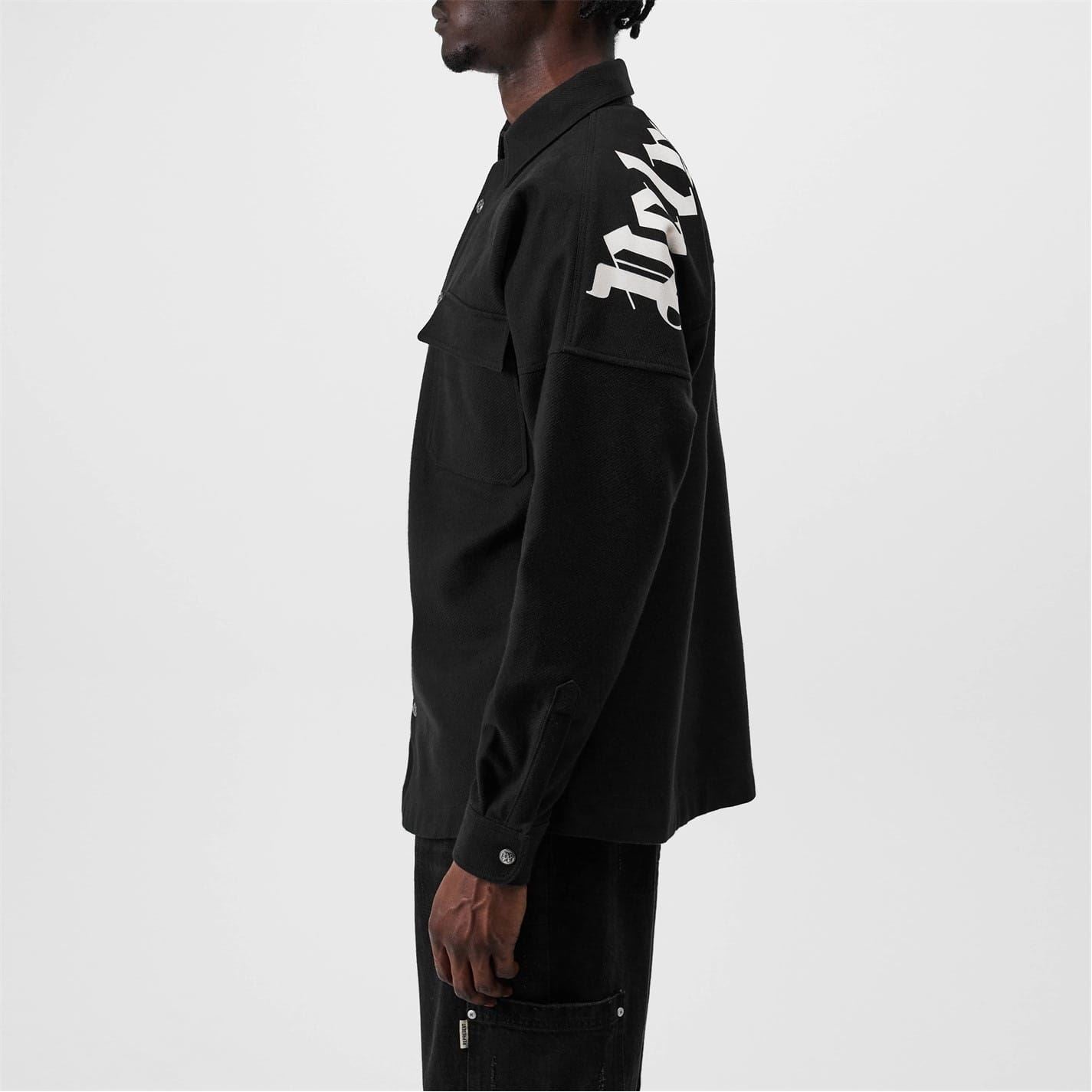 Palm Angels Gothic Lettering Overshirt