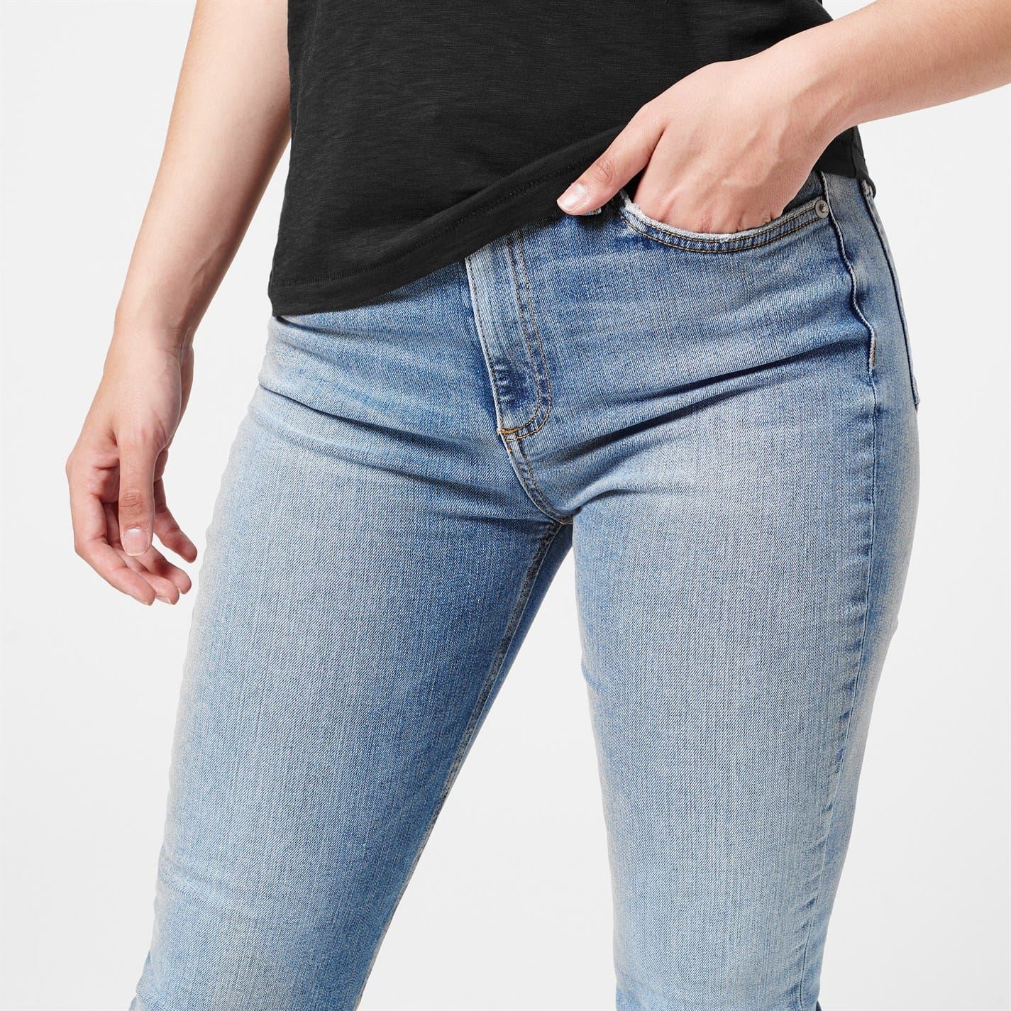 Rag and Bone High Rise Ankle Skinny Jeans
