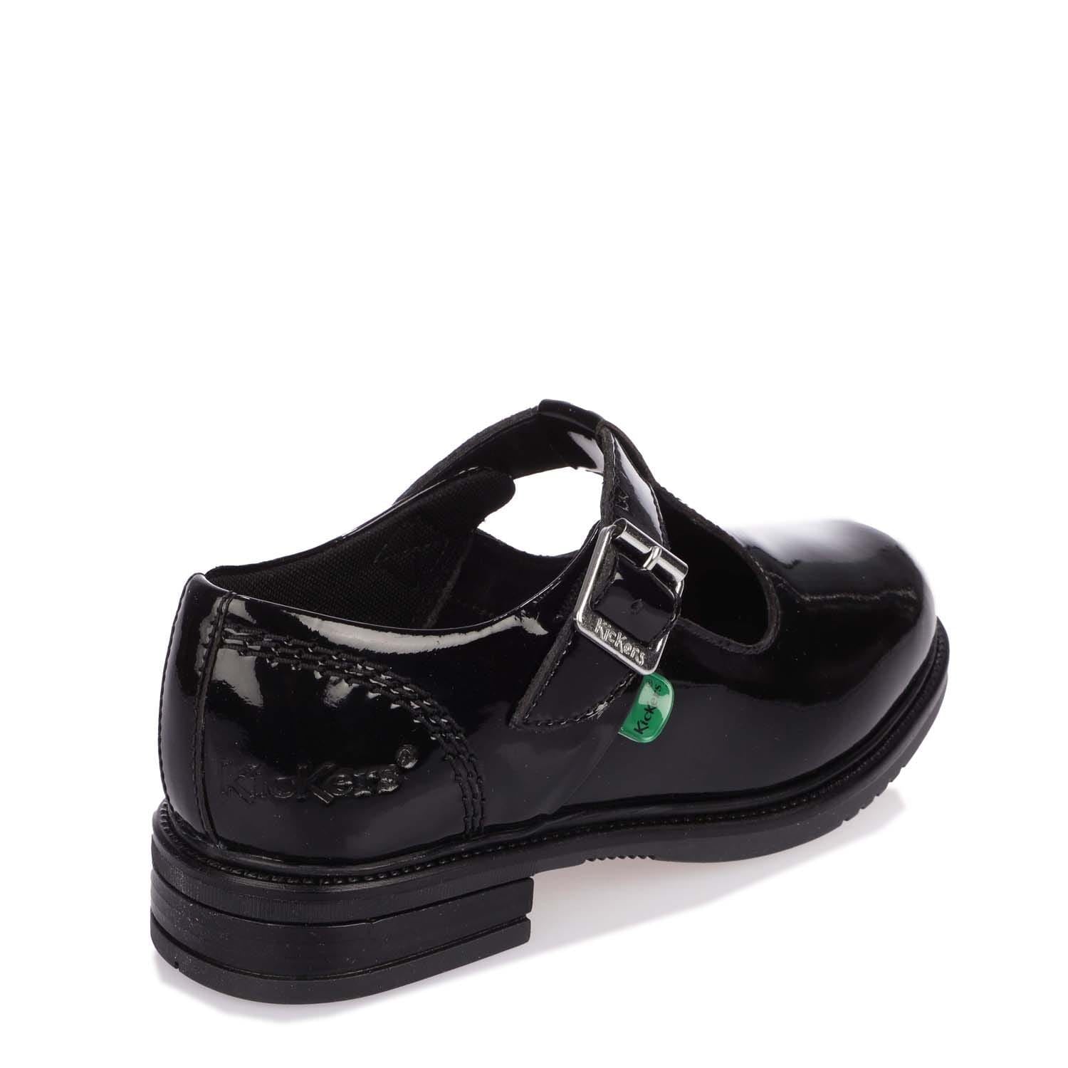 Kickers Childrens Lach T Bar Patent Shoe