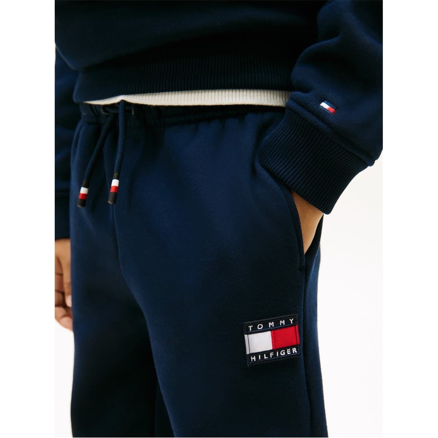 Tommy Hilfiger Flag Crew Neck Long Sleeve Jogger Set
