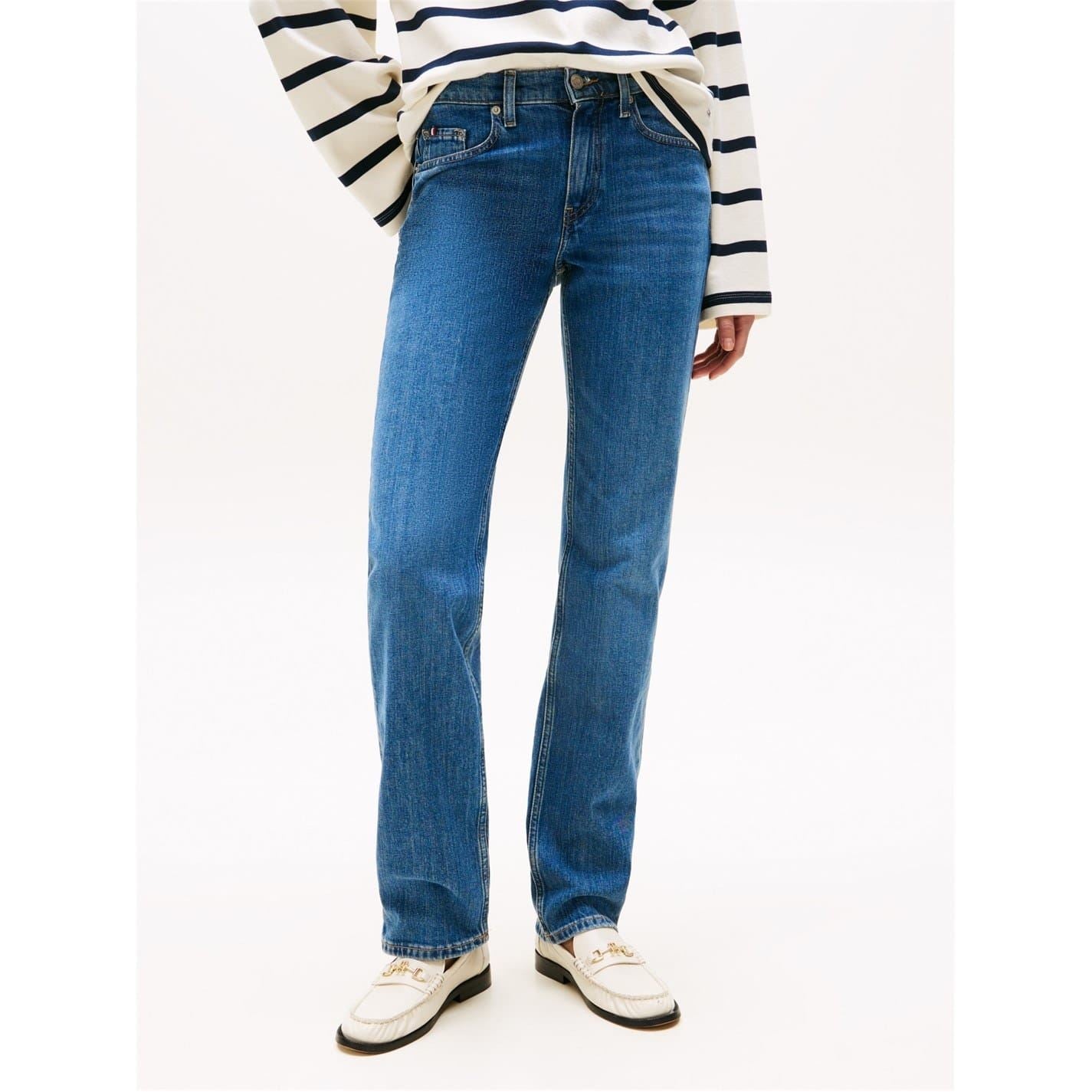 Tommy Hilfiger Five Pocket Straight Leg Jeans