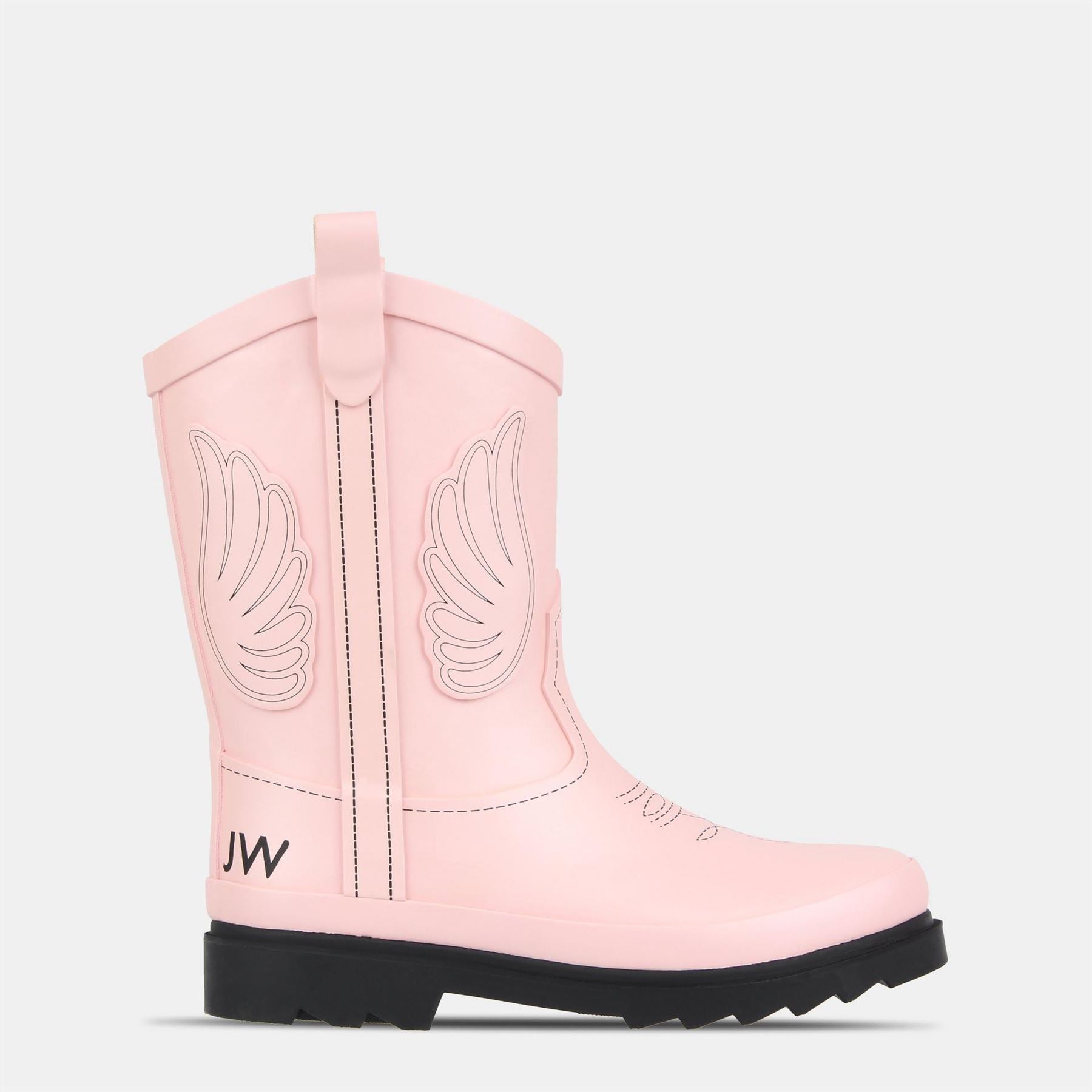 Jack Wills Cowboy Wellington Boots with Lug Sole