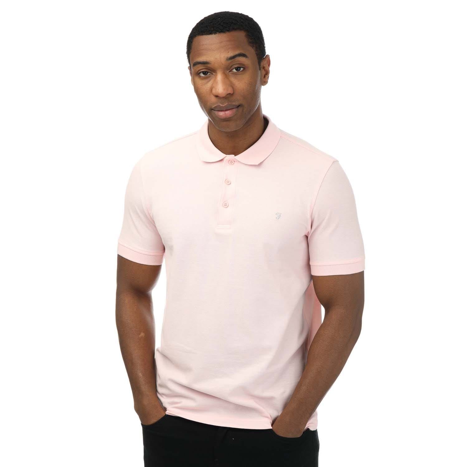 Farah Mens Cove Organic Modern Fit Polo Shirt