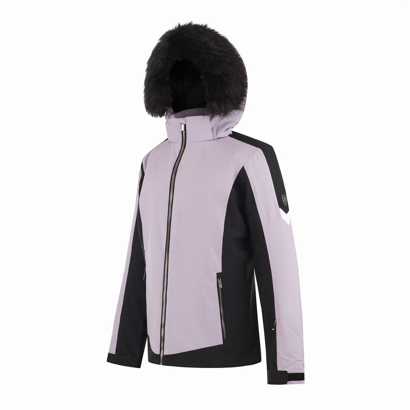 Nevica Womens Meribel Hooded Solid Patterned Ski Jacket