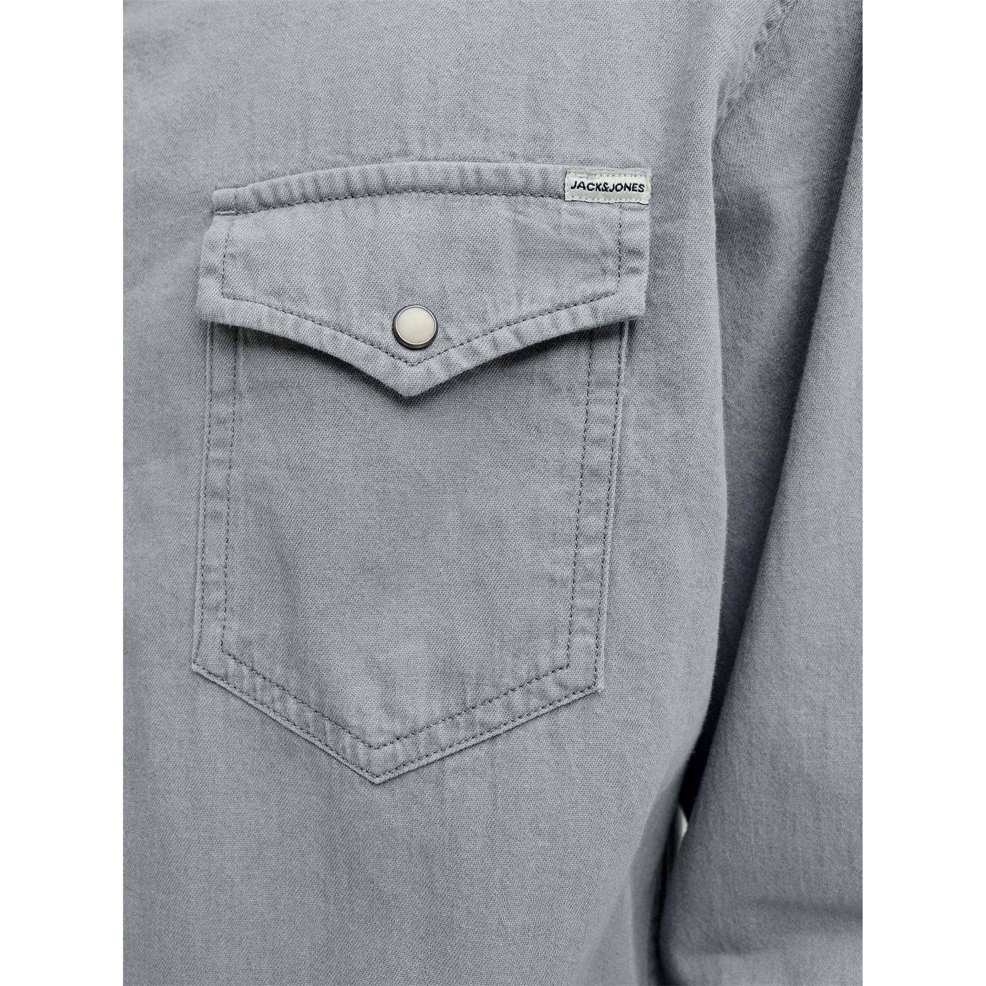 Jack and Jones Sheridan Collared Neck Long Sleeve Shirt