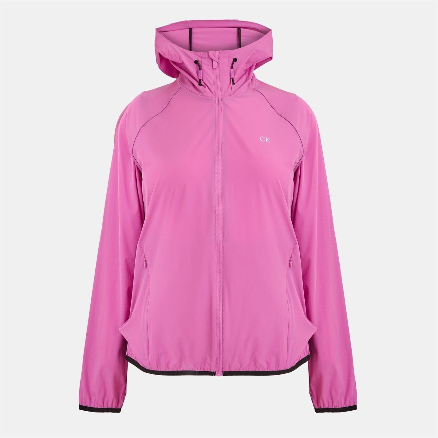 Calvin Klein Golf Hooded Neck Solid Patterned Windbreaker