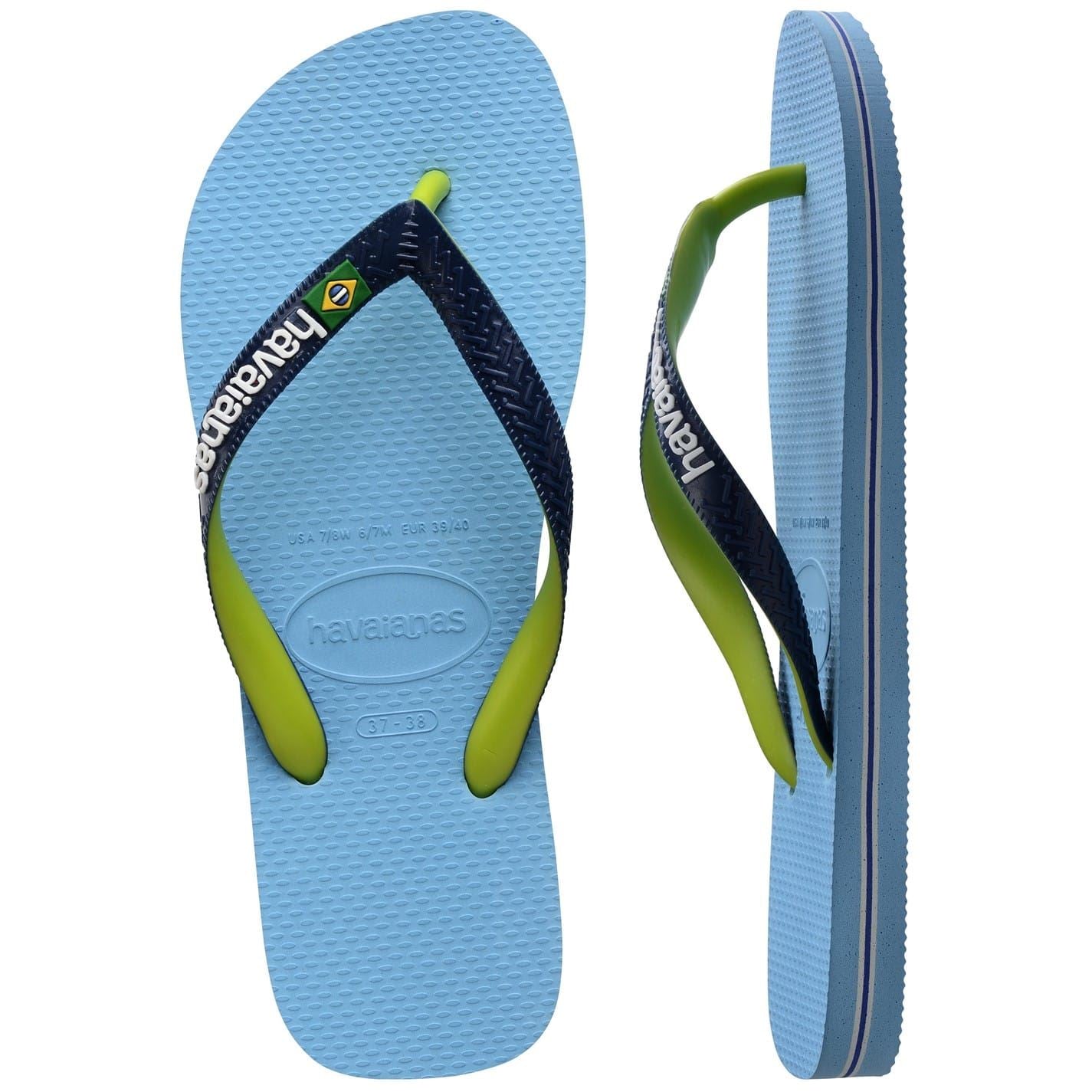 Havaianas Womens Hav. Brasil Mix Leaf Green Marine B Flip Flops