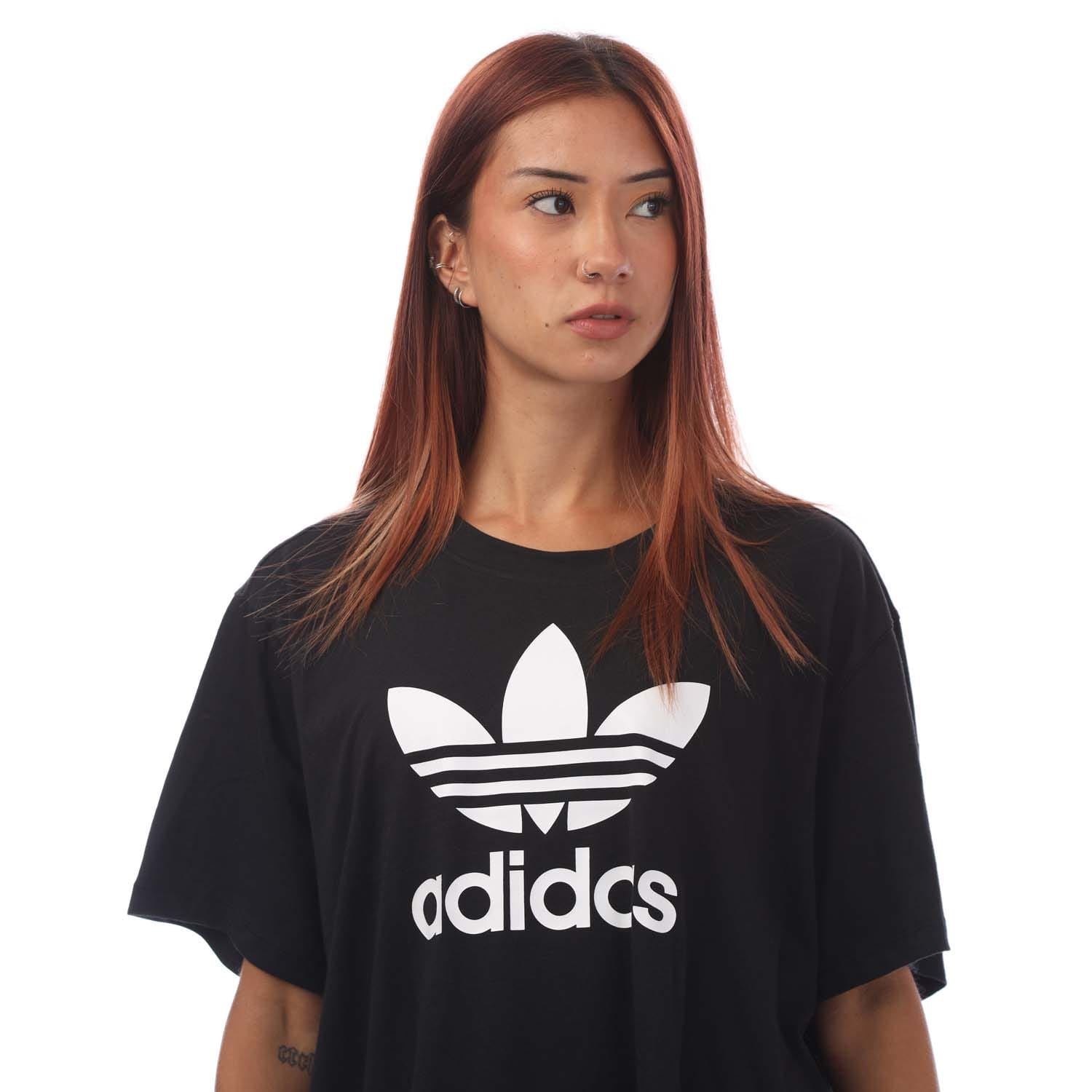 adidas Originals Adicolor Trefoil Boxy T-Shirt (Plus Size)