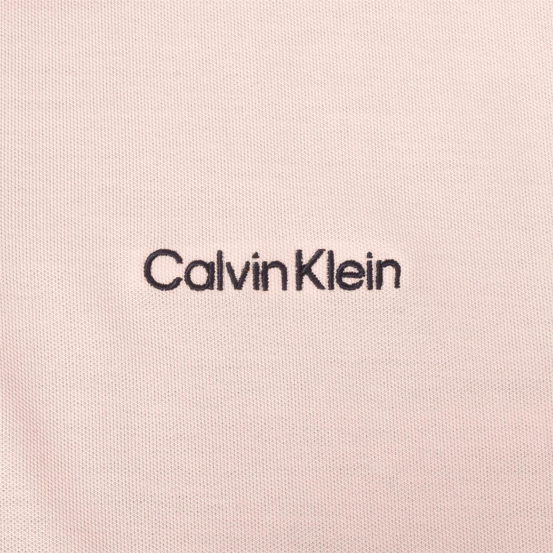 Calvin Klein Golf Embroidered Collared Neck Short Sleeve Polo Shirt