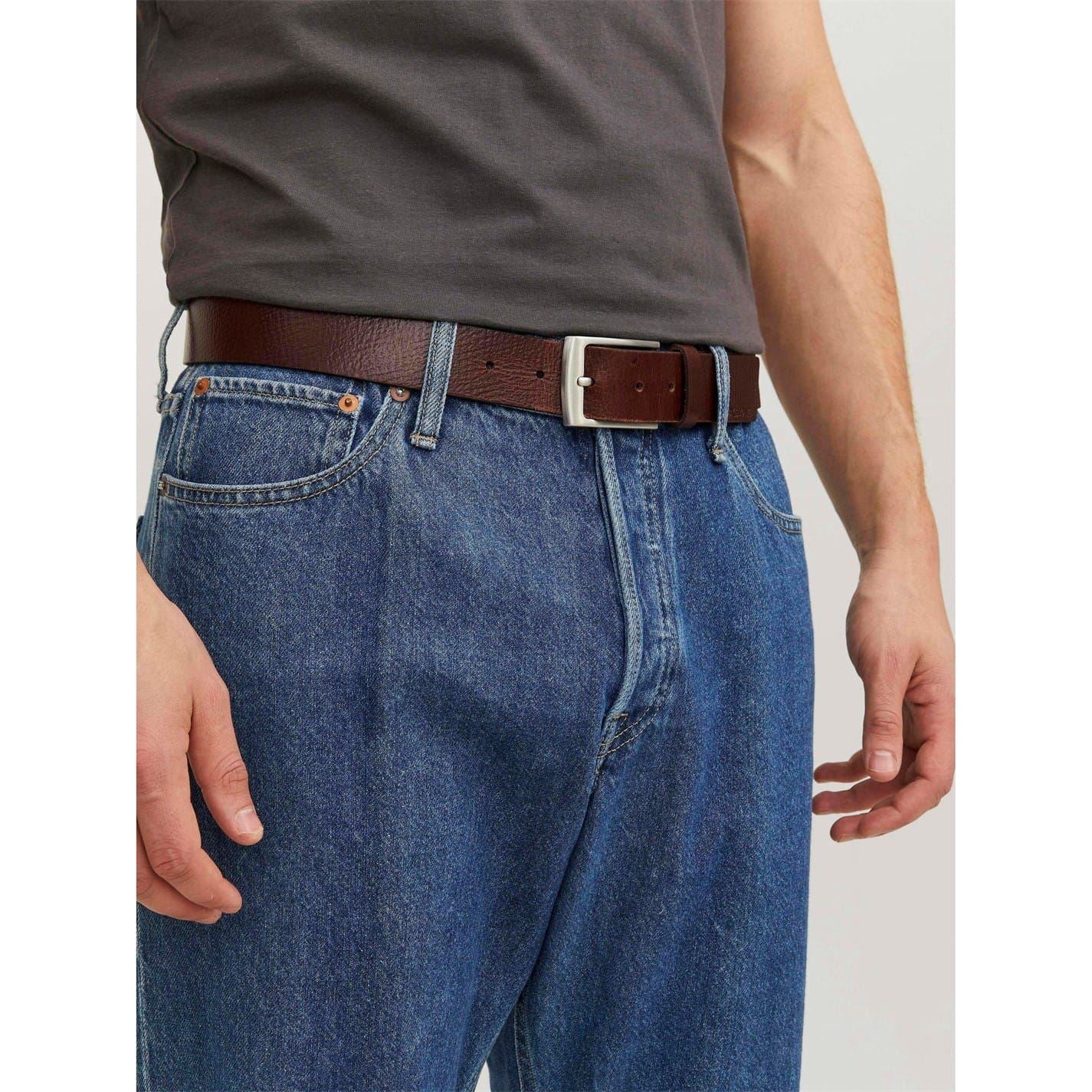 Jack and Jones Leather Pin Buckle Belt