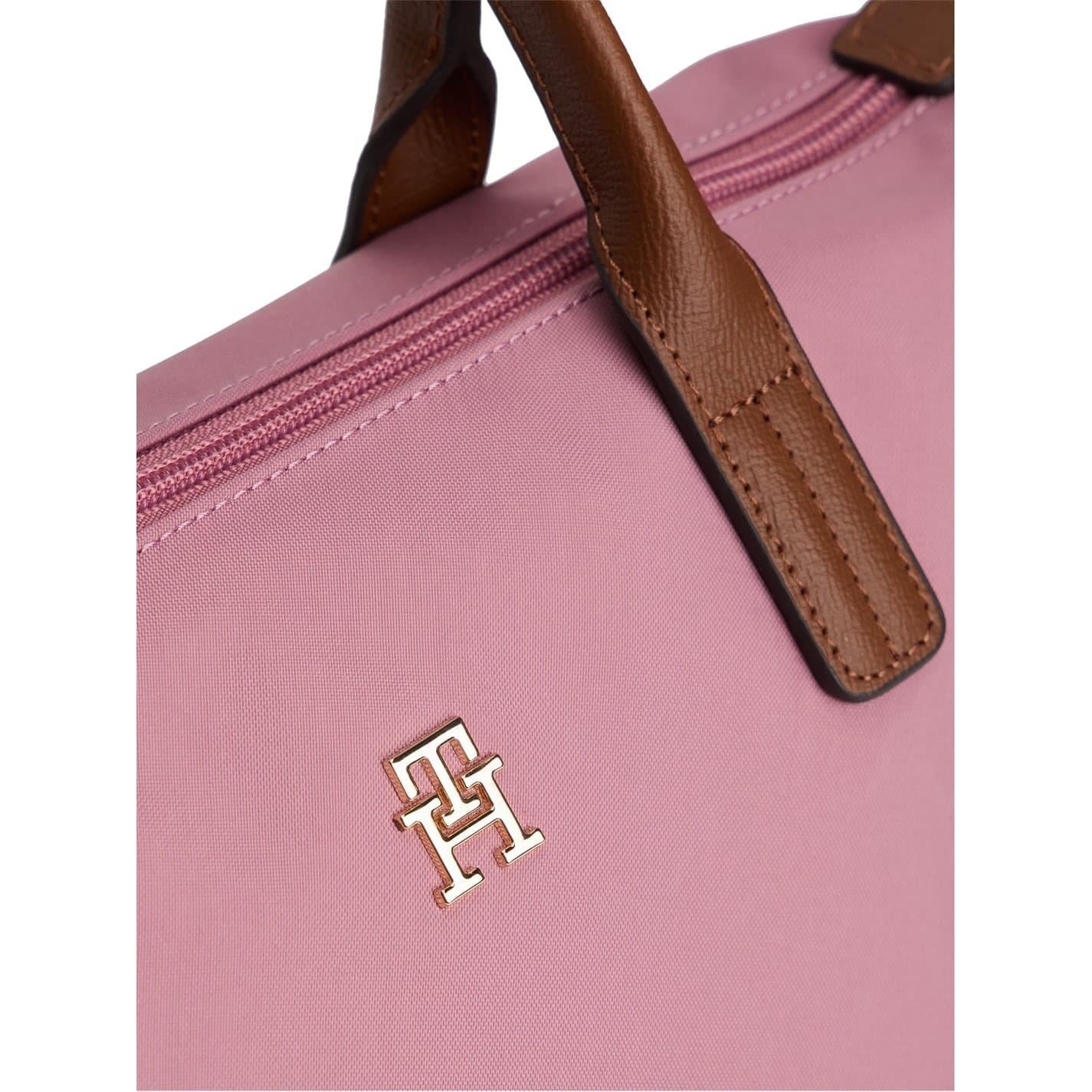 Tommy Hilfiger Popette Mini Trapezoid Tote with Gold Tone Hardware