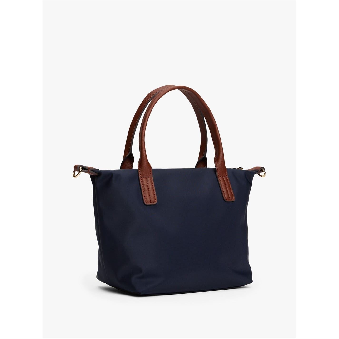 Tommy Hilfiger Popette Mini Trapezoid Tote with Gold Tone Hardware
