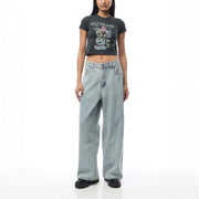 Ed Hardy Eagle Skull Wide Leg Jean
