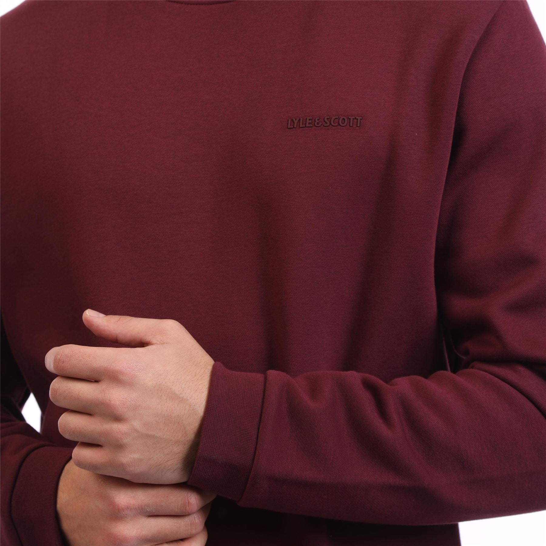 Lyle And Scott Logo Brushback Crewneck Jumper