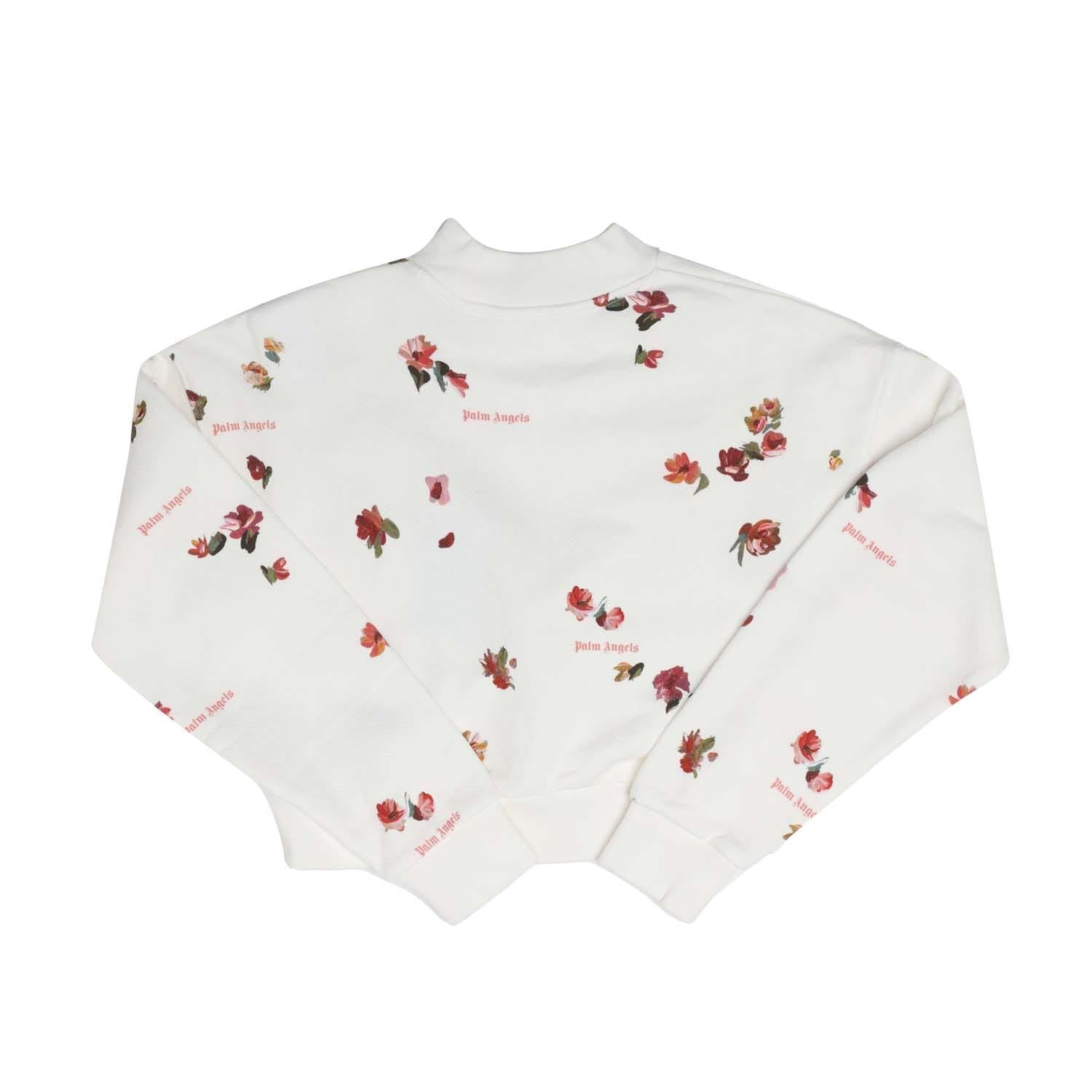 Palm Angels Juniors Allover Print Flower Sweatshirt